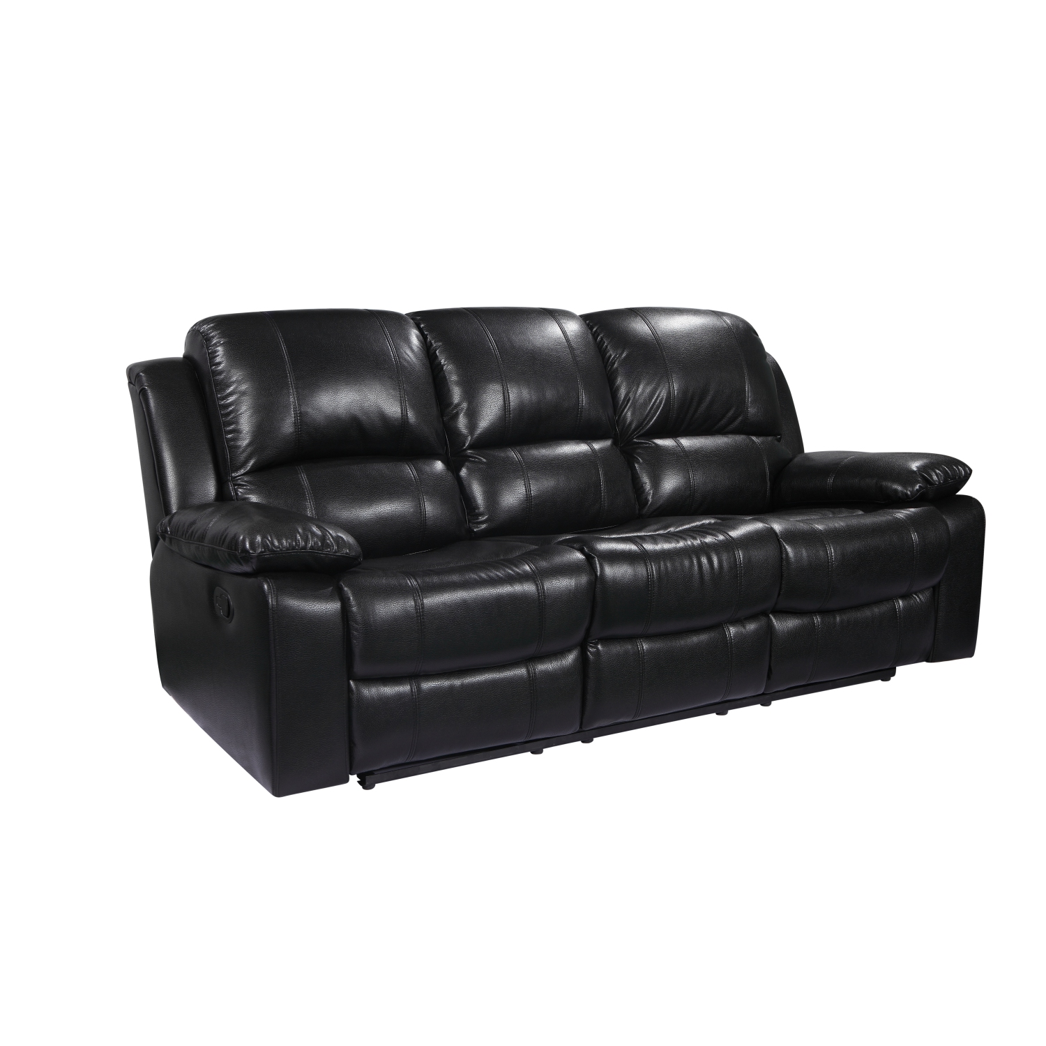 Alux A-Class Luxury Products Home Theatre: Elite Collection Air Leather Recliner Sofa Only - Colour Black