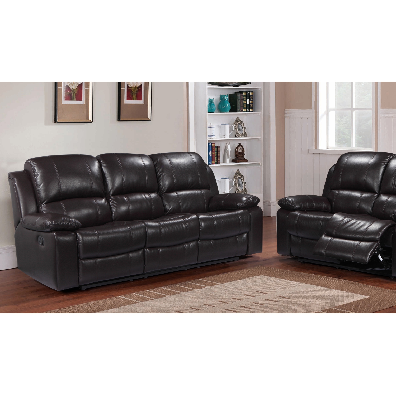 Cinéma maison Alux A-Class Luxury Products : Canapé inclinable en cuir Elite - Brun