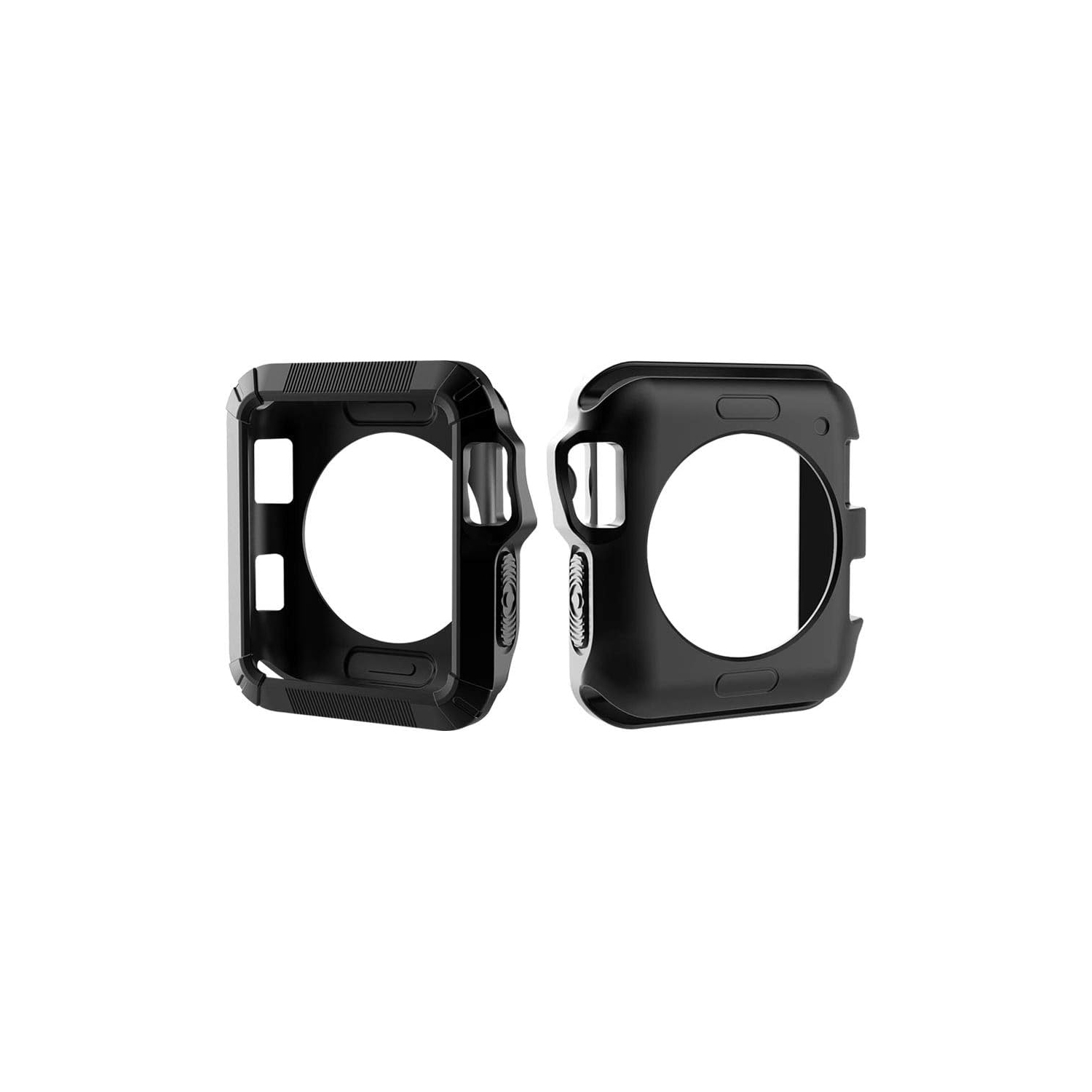 Étui protecteur robuste et résistant aux rayures, antichoc, pour iWatch Series 3, Series 2, Series 1 [Noir] - 38MM