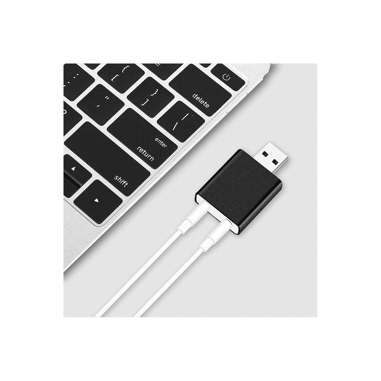 Navor Plug & Play USB Audio Adapter with 3.5mm Headphone Jack External Stereo Sound Adapter Compatible with Windows PC, Linux & Mac Portable