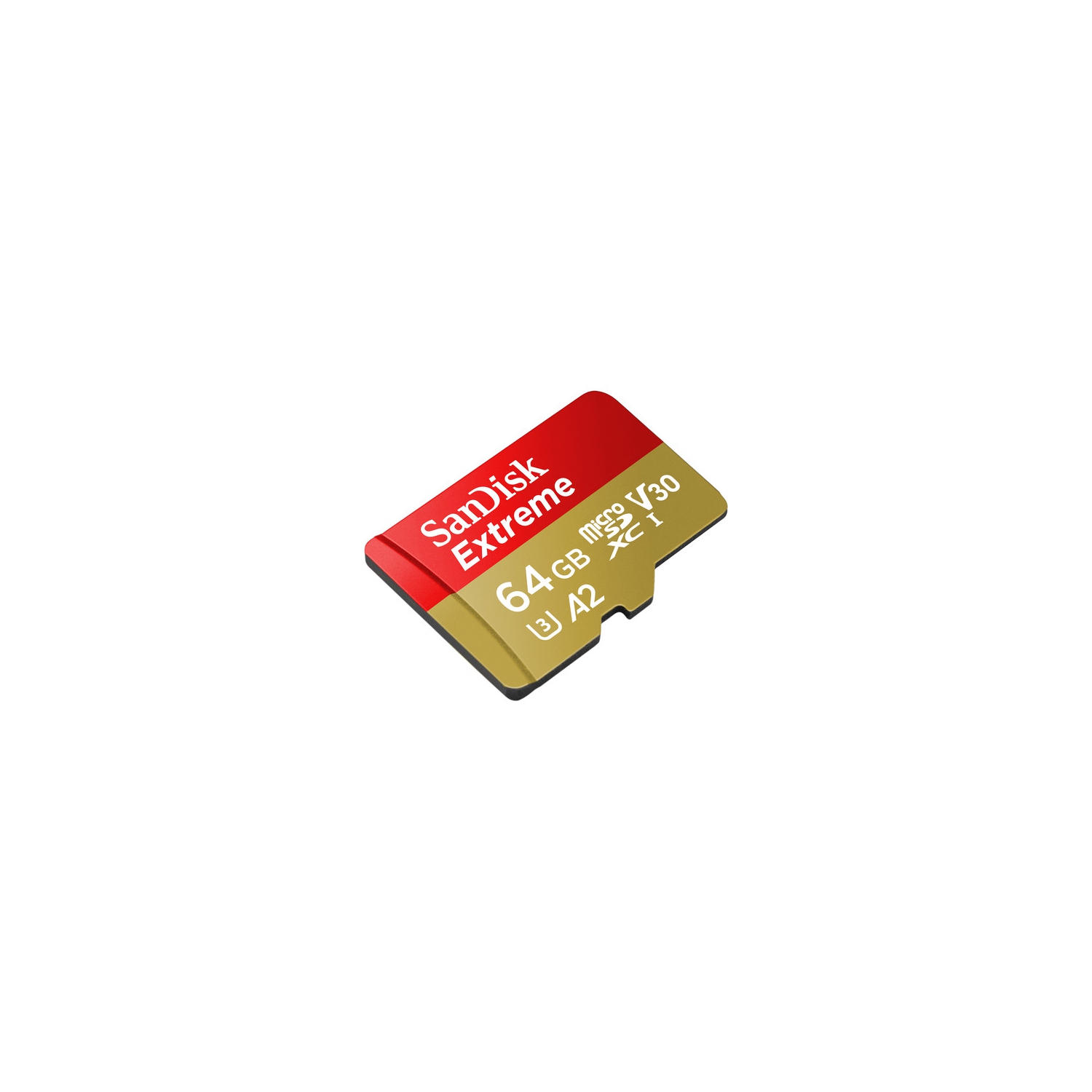 Sandisk SDSQXA2-064G-GN6MA Extreme 64GB microSD UHS-I Card with Adapter - 160MB/s U3 A2