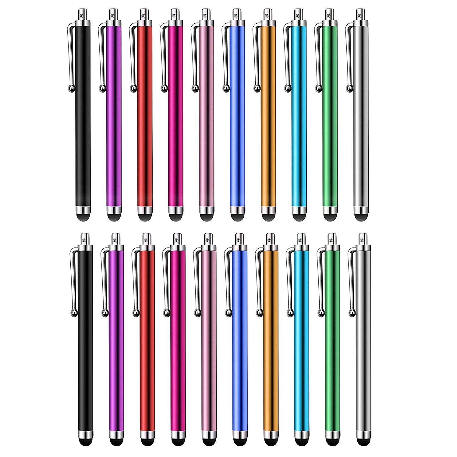 Stylus Pen [20 Pack], Universal Capacitive Touch Screen Stylus Compatible with iPhone, Android & Other Touch Screen devices