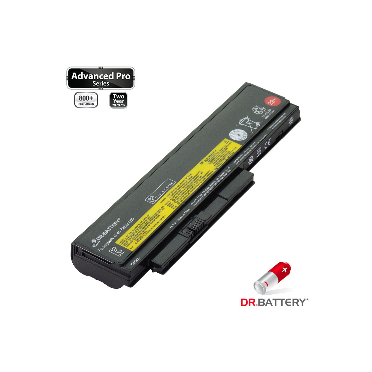 Dr. Battery - Samsung SDI Cells for Lenovo ThinkPad X220 4292 / X220 4293 / X220 Series / 42T4873 / 42T4875 - Free Shipping