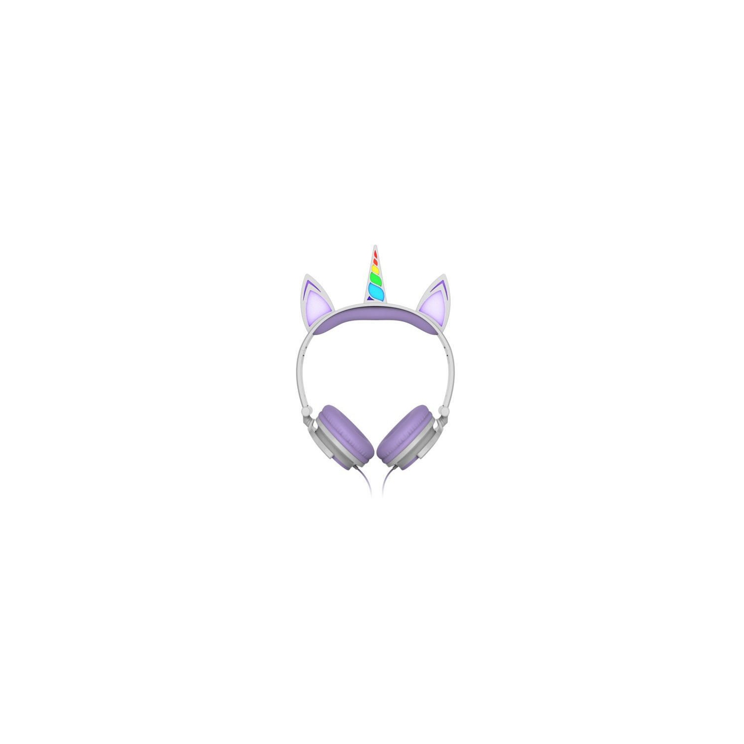 Art+ Sound Unicorn Wired Headphones with LED Lights - Purple