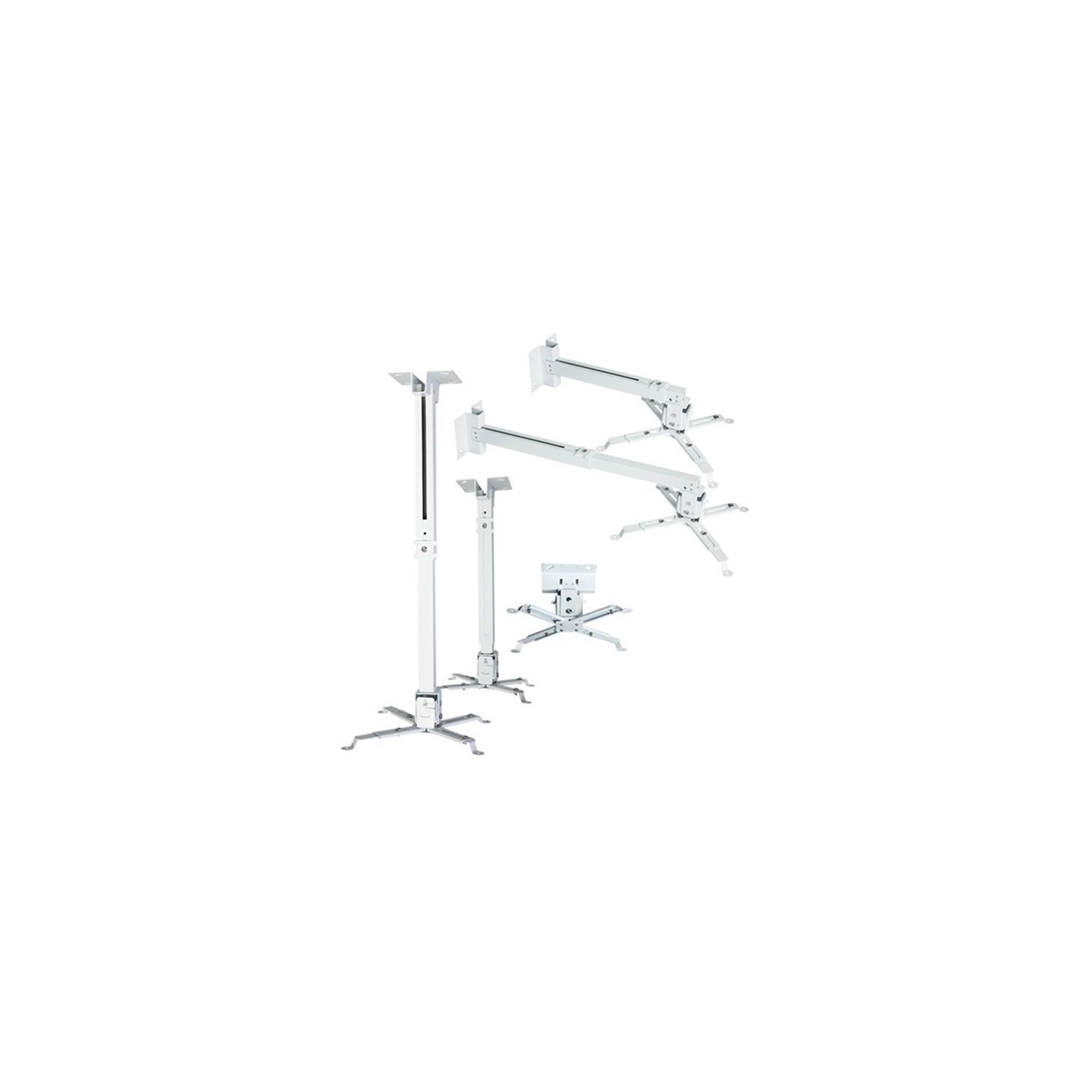 GlobalTone – poteau long pour projecteur, montage au plafond, 25.6 po, maximum 22 lb, blanc