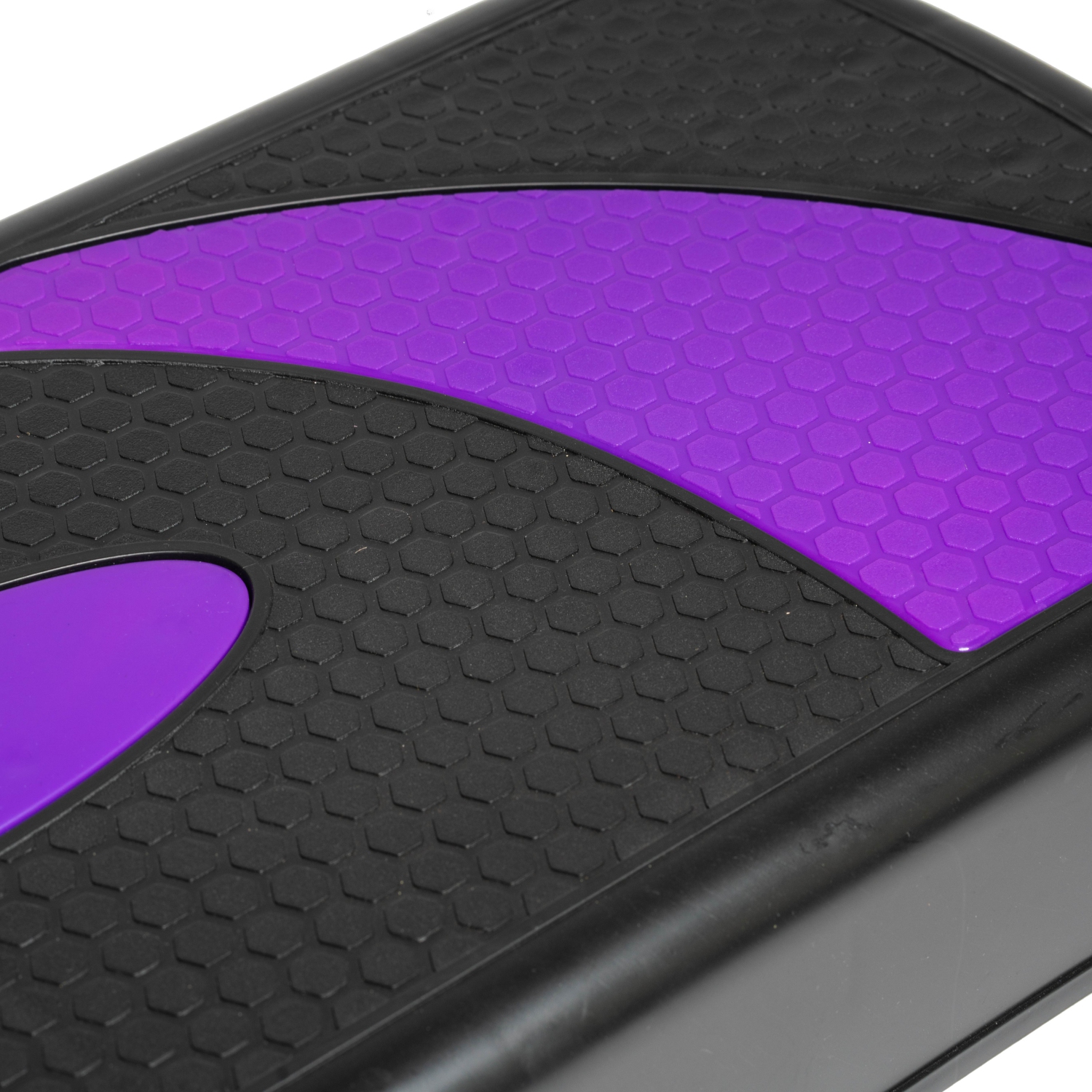 Simulateur d’escalier aérobie à 3 niveaux PRISP plateforme de marche pour gymnase à domicile et entraînement (violet et noir)