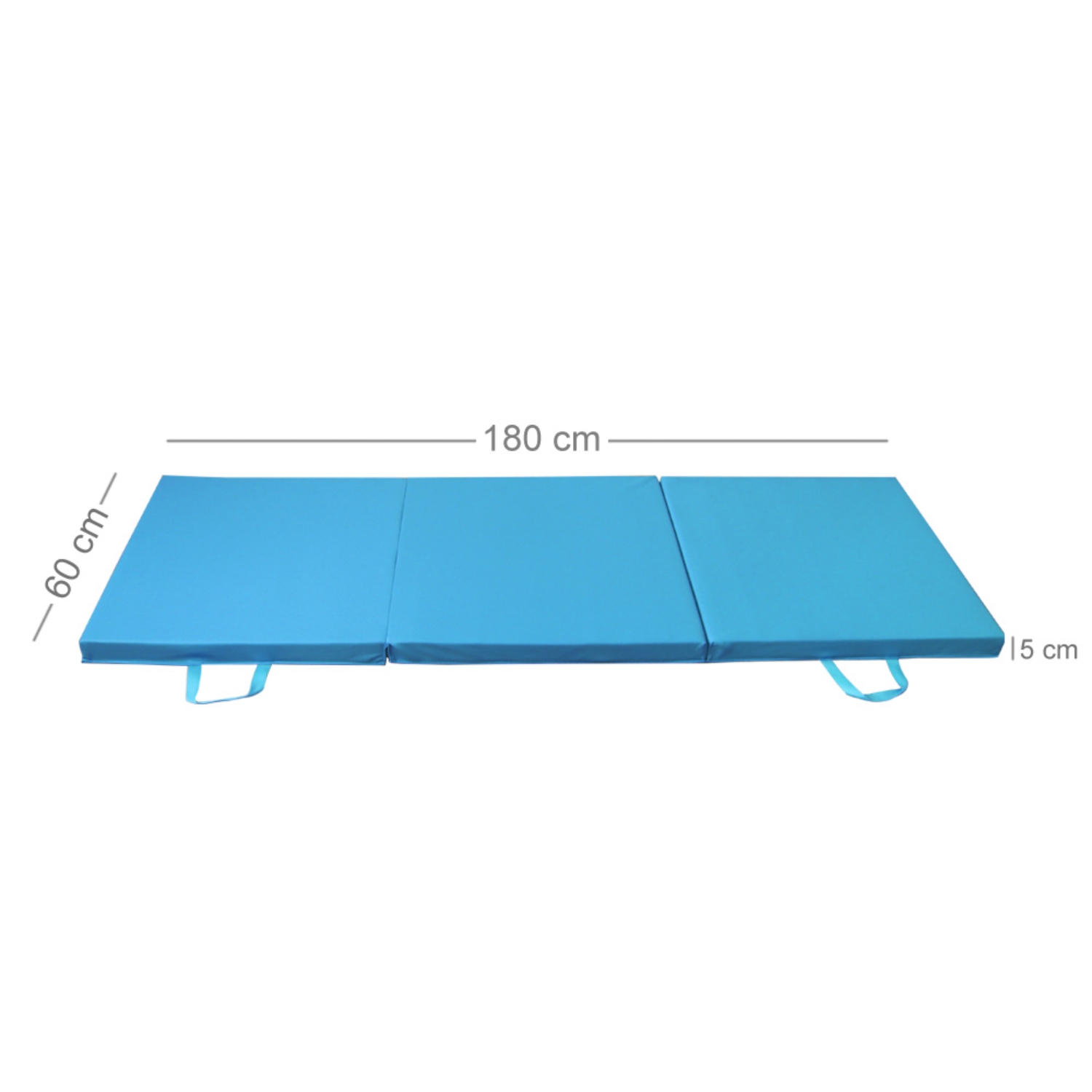 PRISP Tri Folding 6ft Gymnastics, Fitness & Exercise Mat for Home Gym - 180x60x5cm / 6' x 2' x 2"