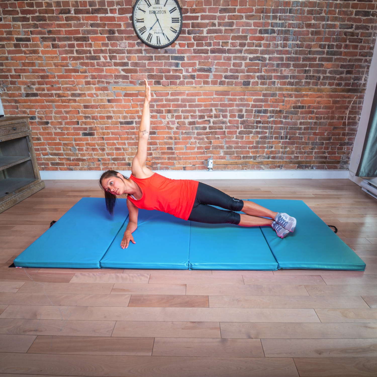 Tapis d'activité pliable 10&nbsp;pi de PRISP pour gymnastique, Tumbling & Fitness; pour Home 300x120x5&nbsp;cm/10 pi x 4 pi x 2 po