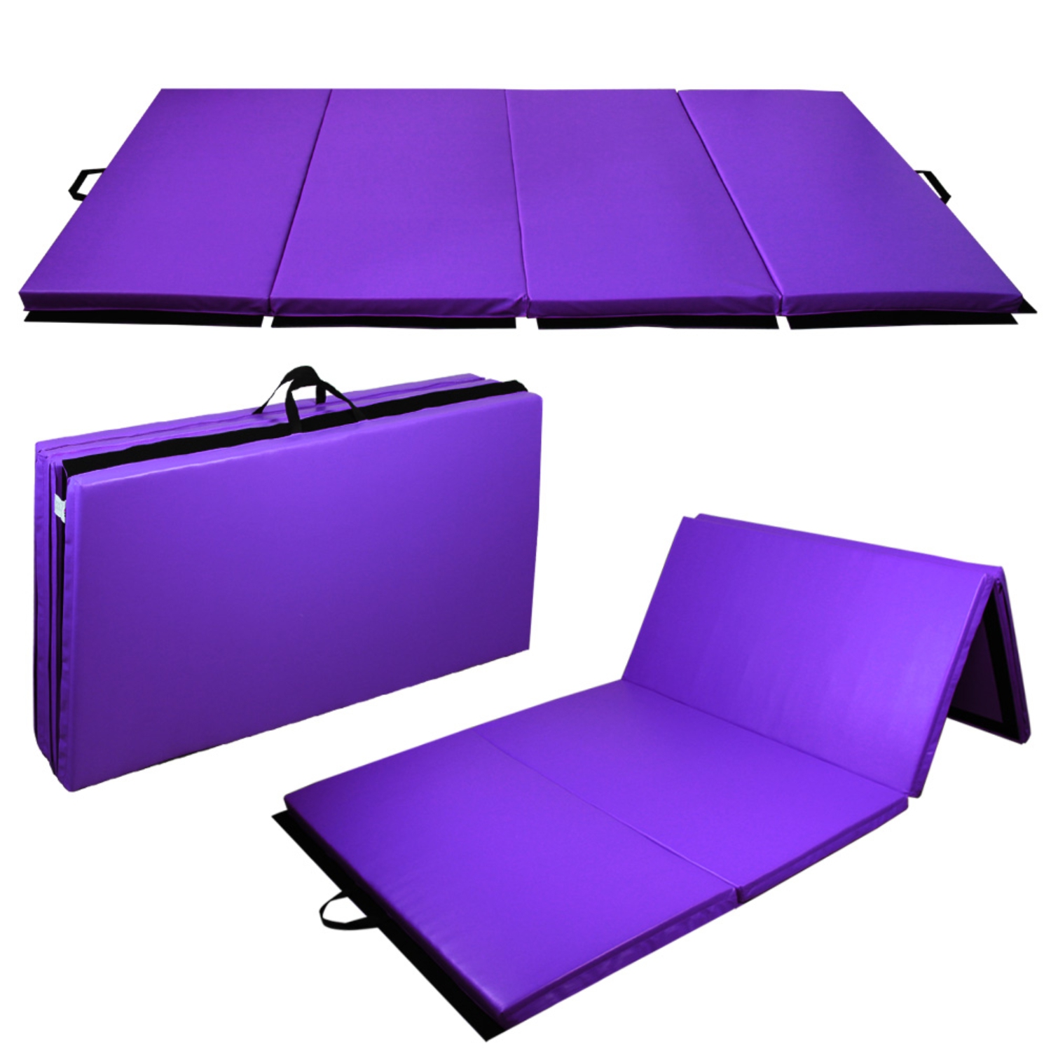 Tapis d'activité pliable 10&nbsp;pi de PRISP pour gymnastique Tumbling & Fitness; pour Home 300x120x5&nbsp;cm/10 pi x 4 pi x 2 po