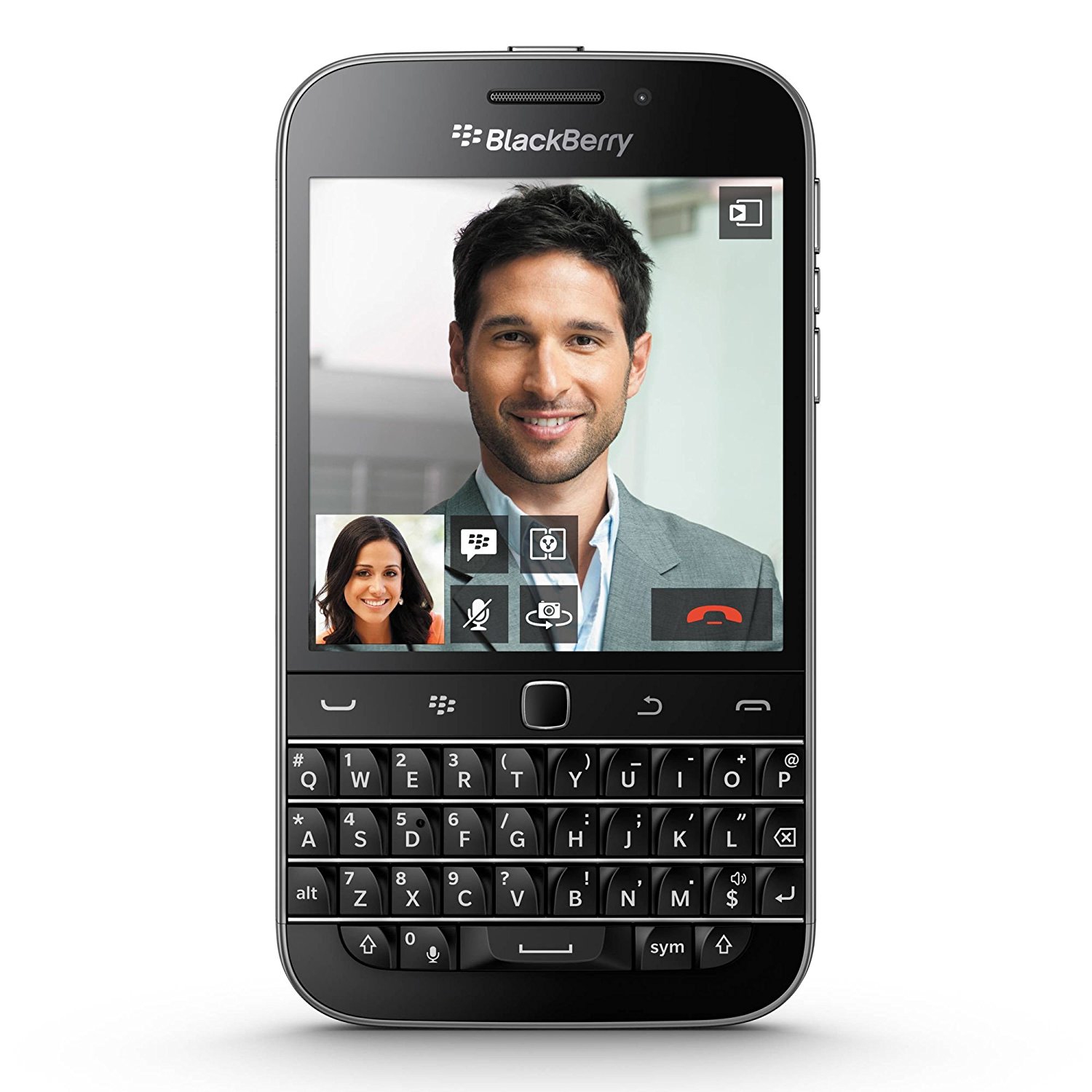 Refurbished - BlackBerry Classic 16GB Black Unlocked SQC100-4 Smartphone - Certified Refurbished