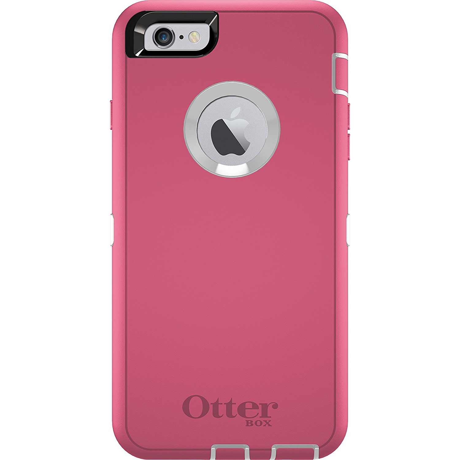 OtterBox DEFENDER iPhone 6 Plus 6s Plus Case - Retail Packaging - HIBISCUS FROST (WHITE HIBISCUS PINK)
