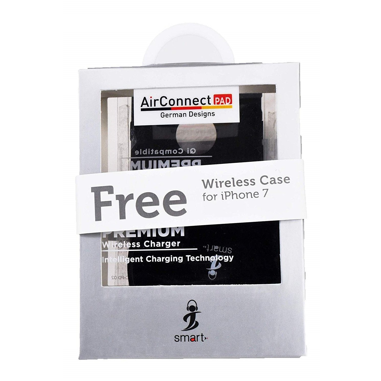 Bundle Air Connect Premium Wireless pad with Free Wireless iPhone 7 case