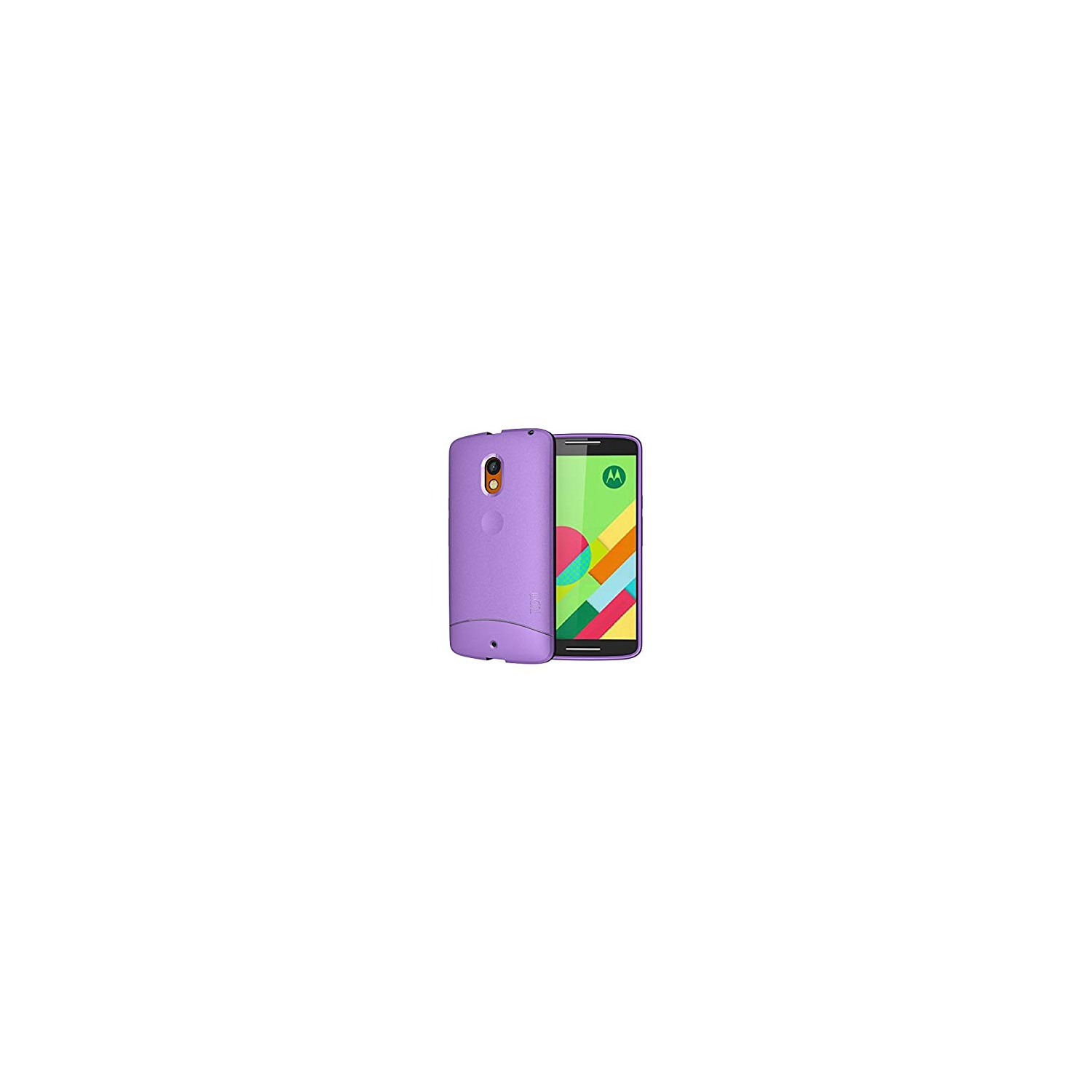 Moto X Play Case, TUDIA Ultra Slim Full-Matte ARCH TPU Bumper Protective Case for Motorola Moto X Play (Purple)