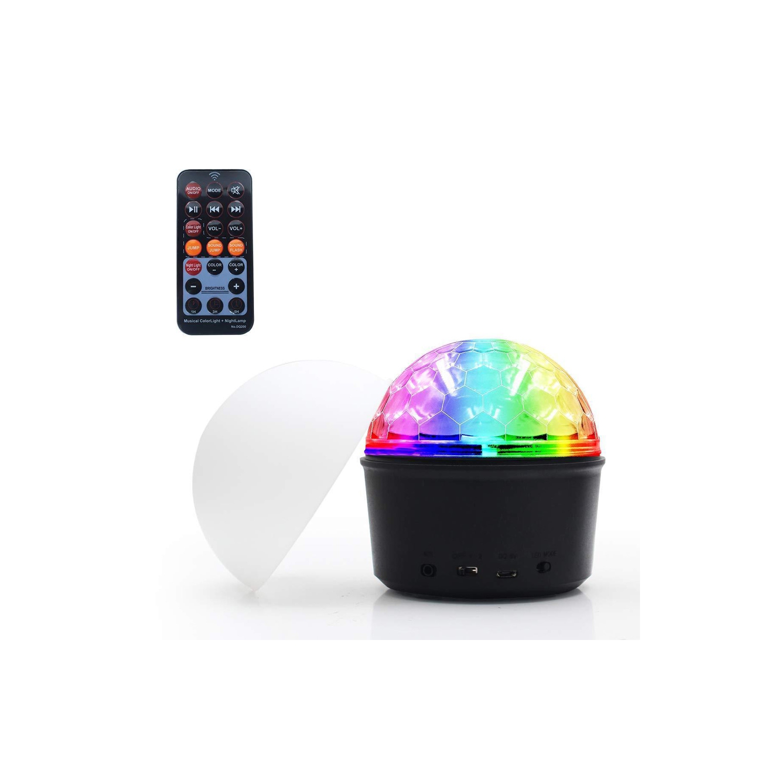 axGear Bluetooth Speaker Crystal RGB Disco LED Light Ball / Night Light Sound Activated