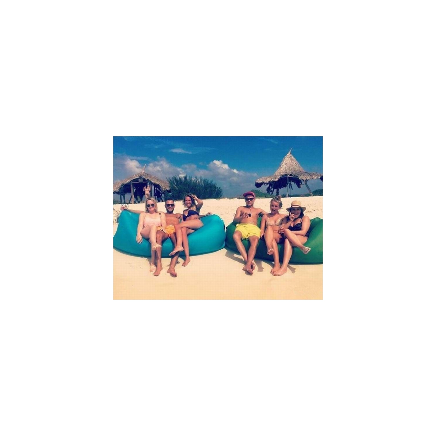 Canapé gonflable avec chaise longue facile à utiliser avec sac de transport