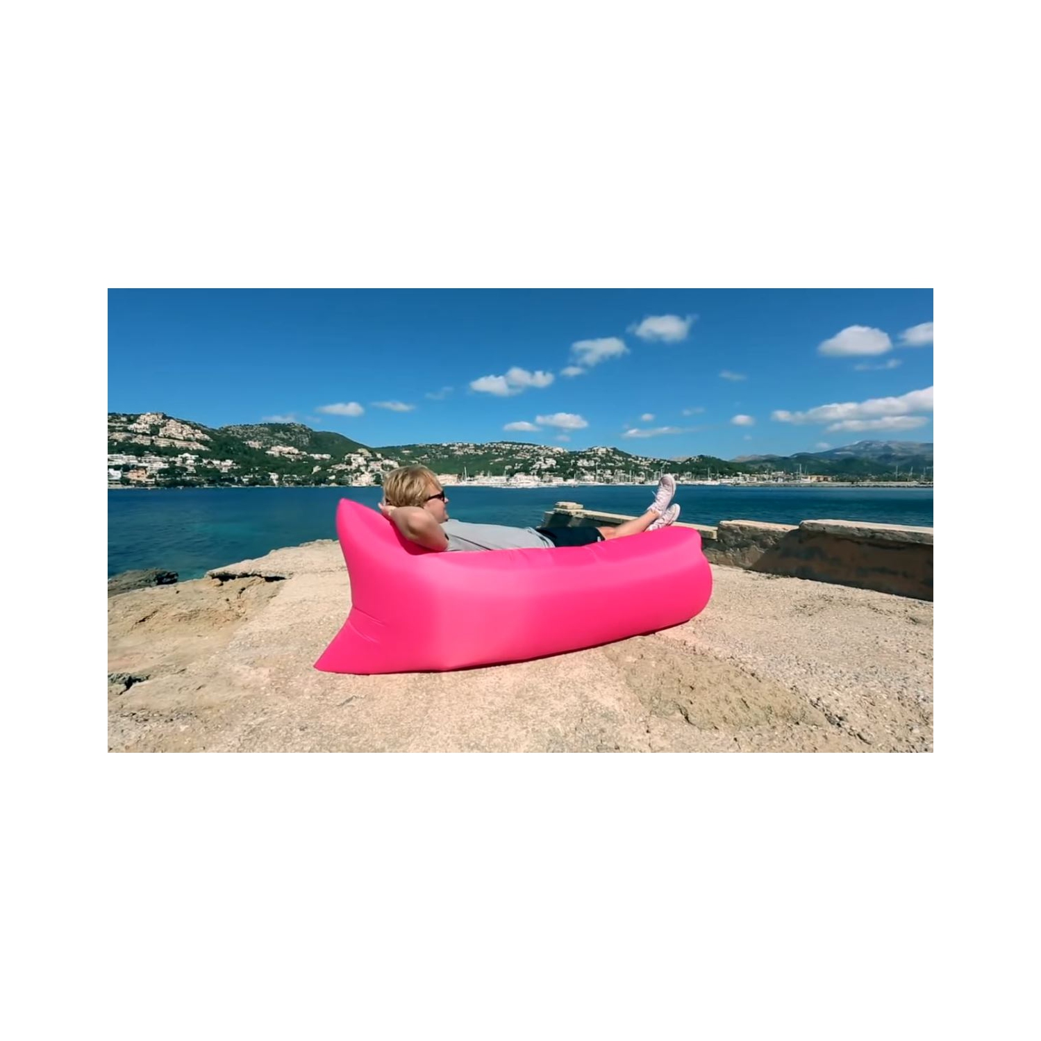 Canapé gonflable avec chaise longue facile à utiliser avec sac de transport