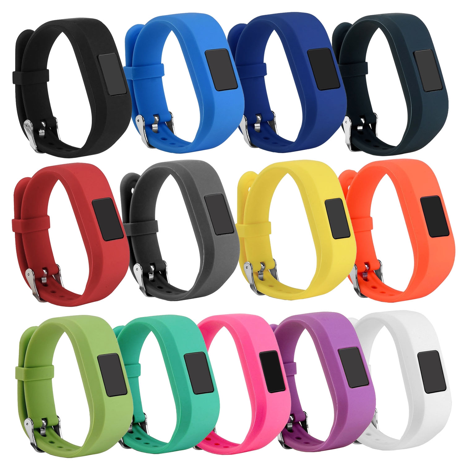 StrapsCo Bracelet de Montre de Remplacement en Caoutchouc de Silicone pour Garmin Vivofit Jr - Rouge