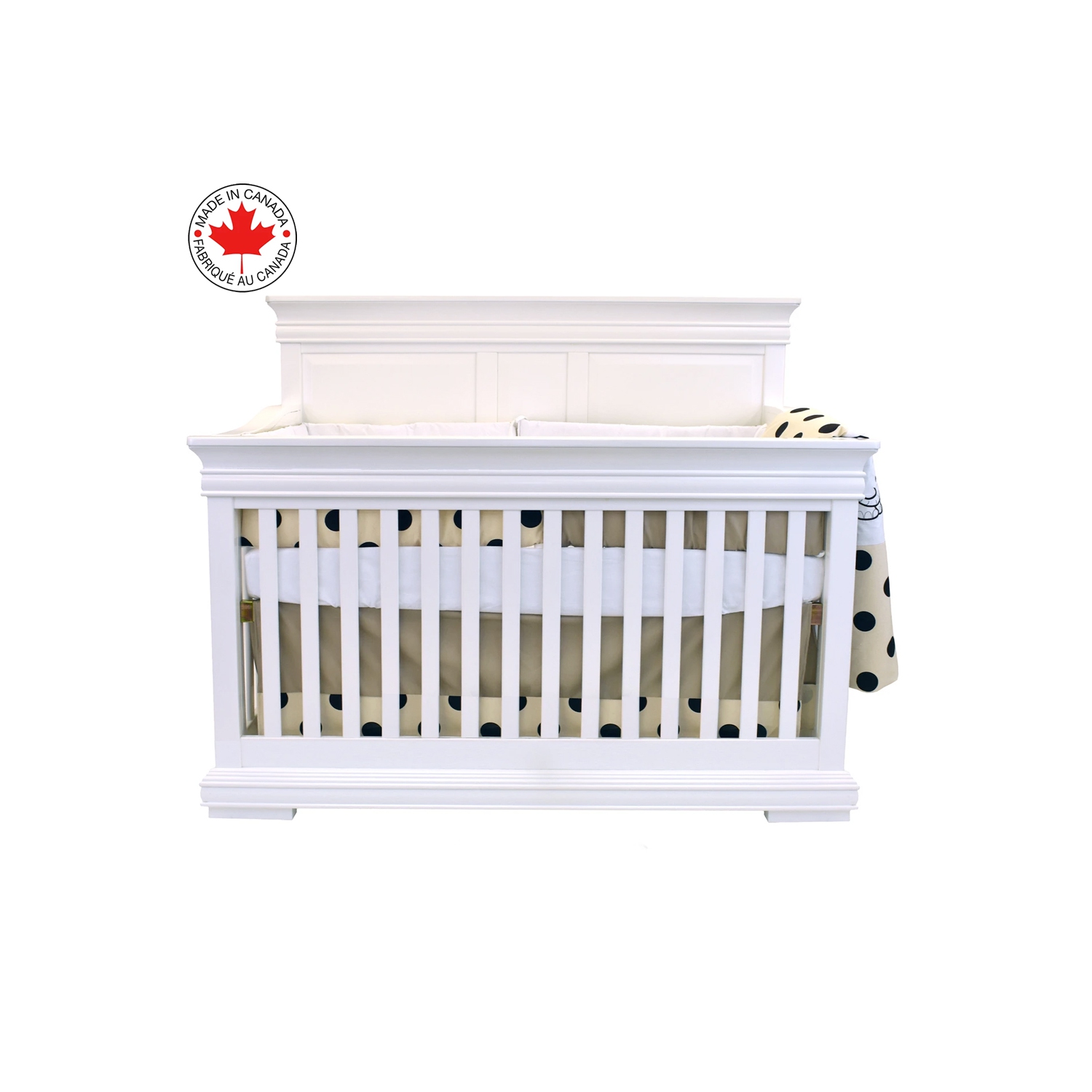 Bebelelo - 5 pieces bedding for baby - beige and dark brown with an Elephant pattern