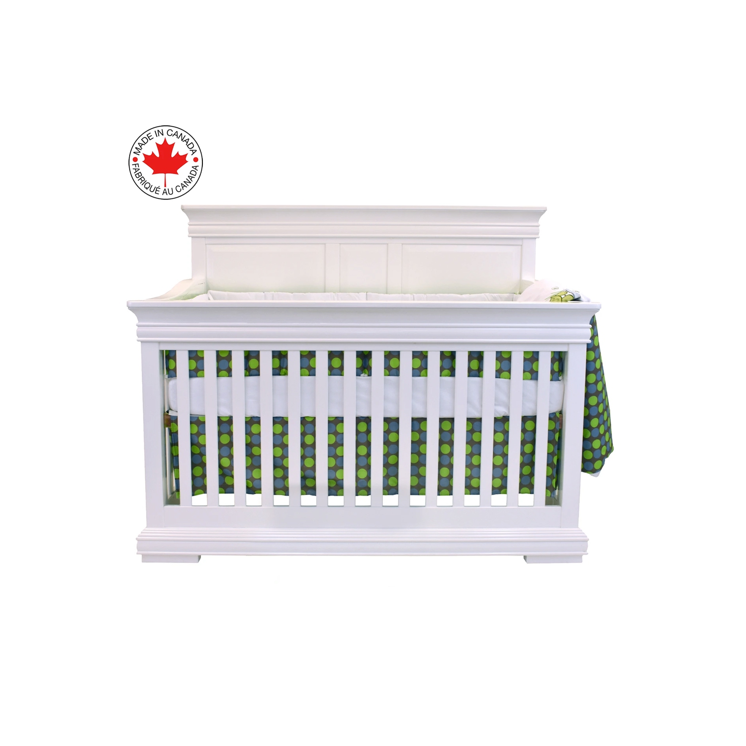 Bebelelo - 5 pieces bedding for baby – brown, green and blue with a Turtle pattern