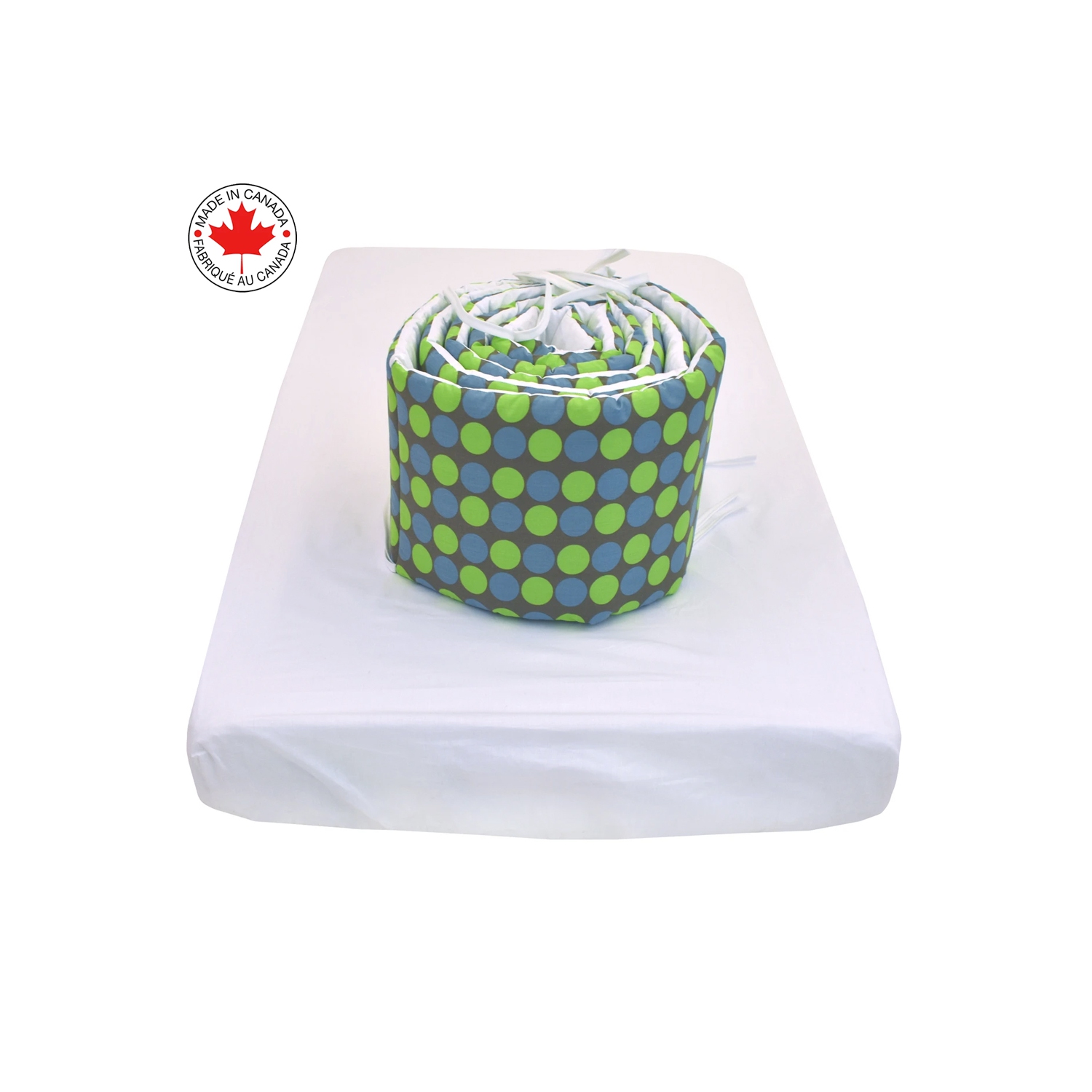 Bebelelo - 5 pieces bedding for baby – brown, green and blue with a Turtle pattern