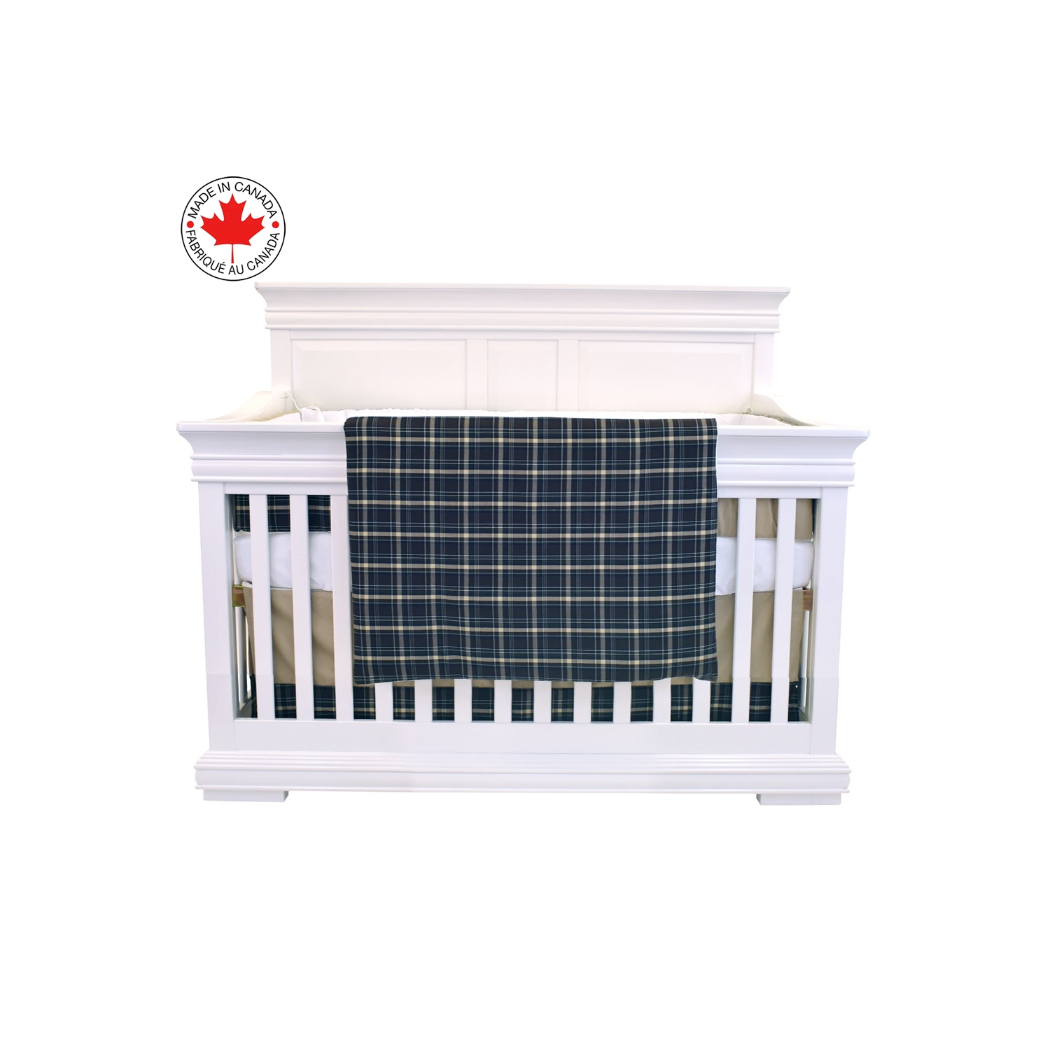 Bebelelo - 5 pieces bedding for baby – navy blue and brown with a Sheep pattern