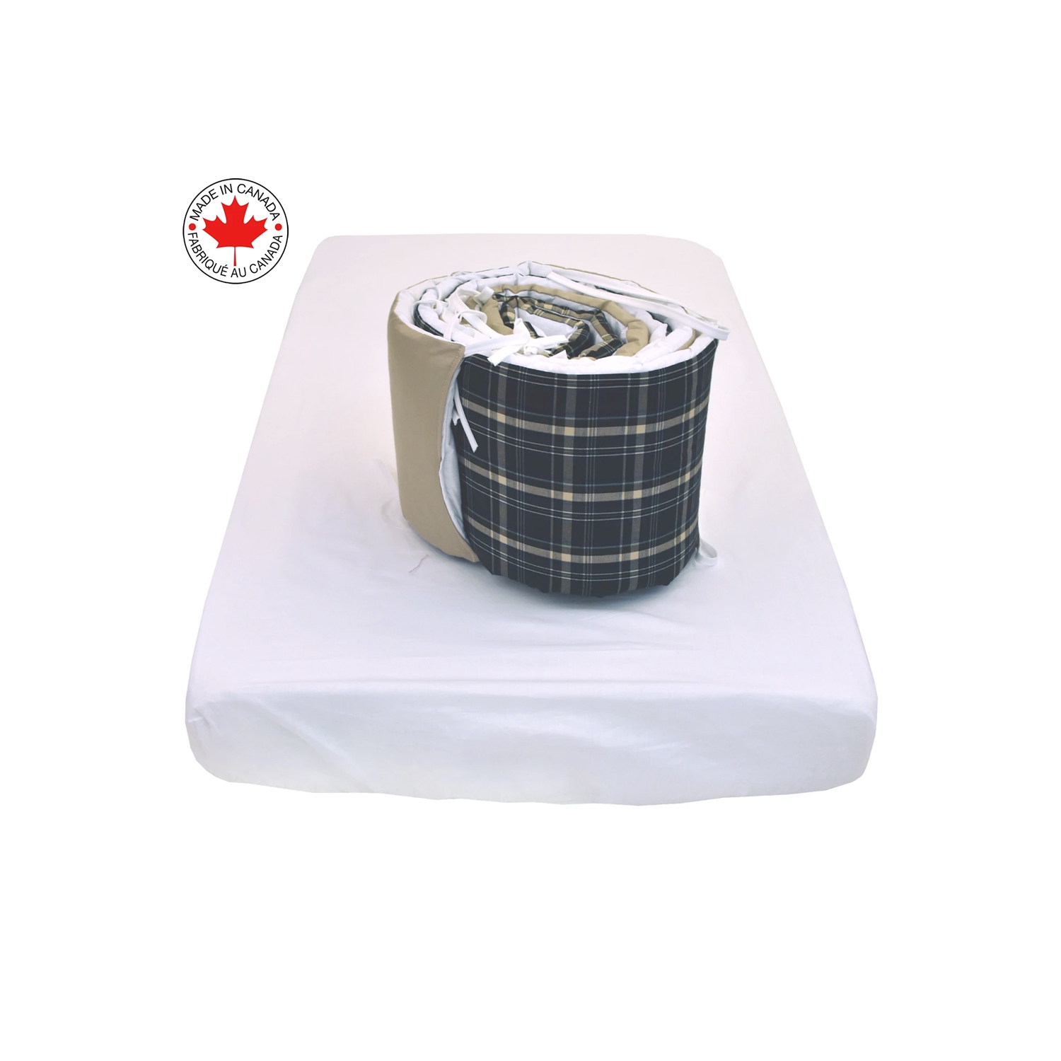 Bebelelo - 5 pieces bedding for baby – navy blue and brown with a Sheep pattern