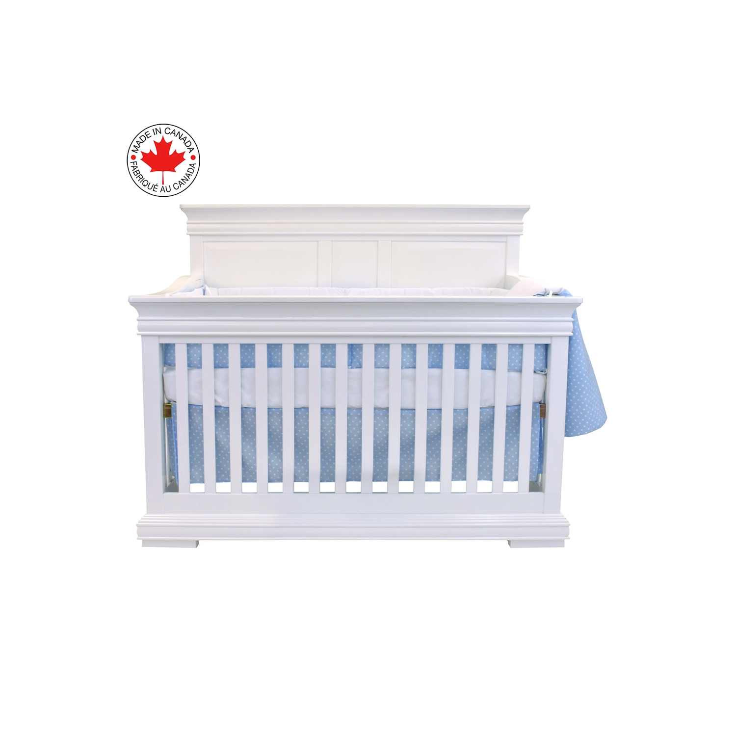 Belelo - 5 pièces de literie pour bébé - bleu et blanc avec un motif de mouton