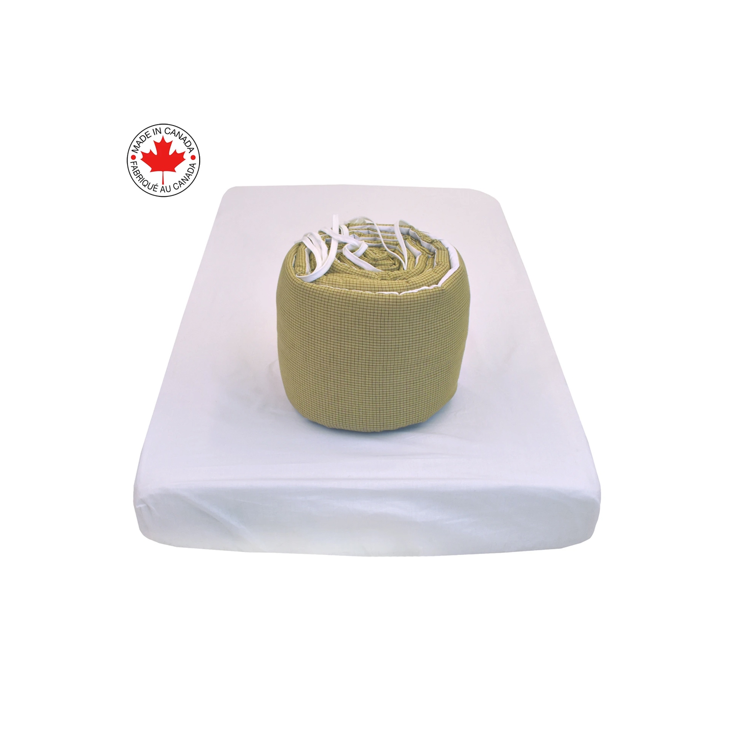 Berello - 5 pièces de literie pour bébé - beige et vert avec un motif de mouton