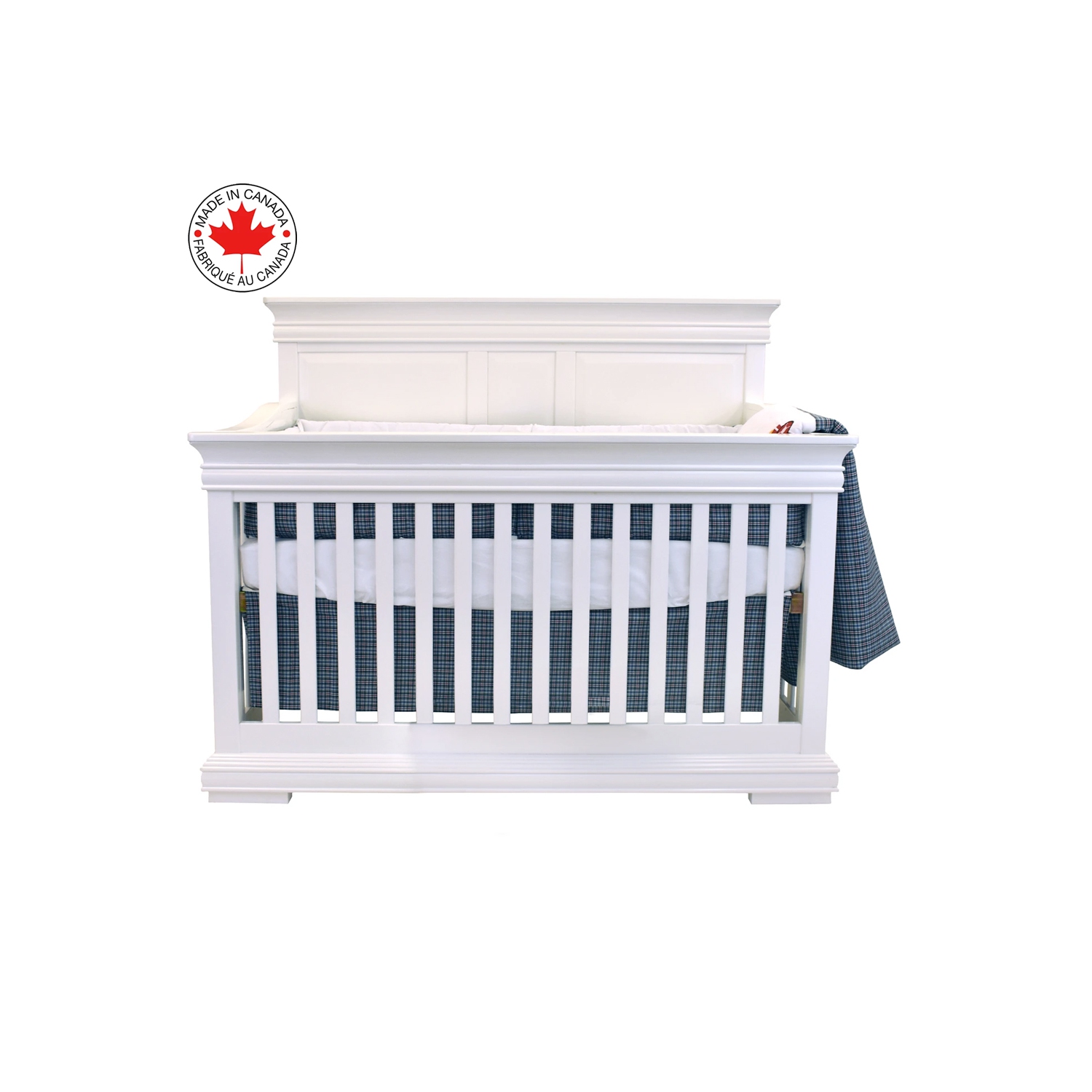 Bebelelo - 5 pieces bedding for baby - blue and red with a firefighter truck pattern