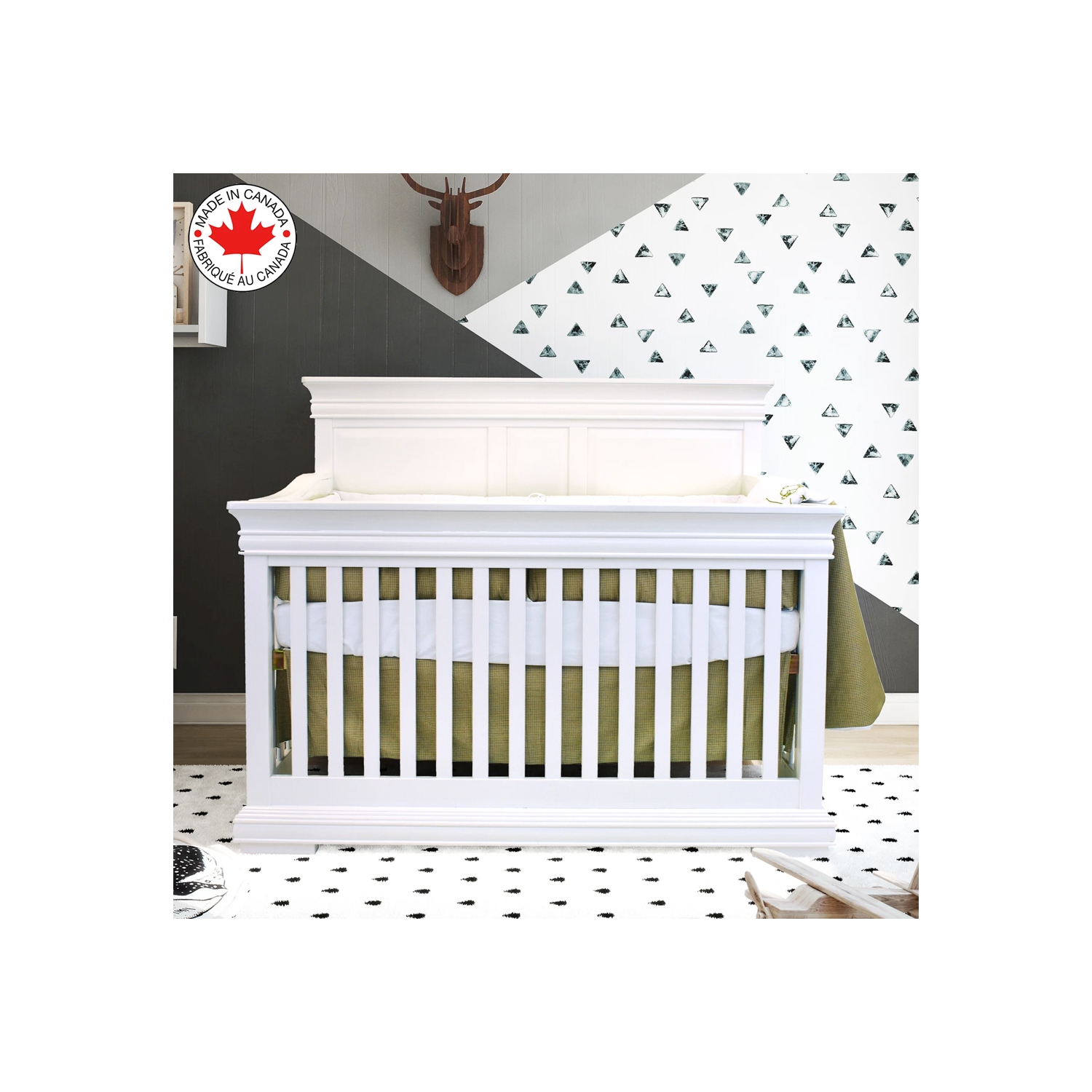 Bebelelo - 5 pieces bedding for baby - beige and white with a Sheep pattern