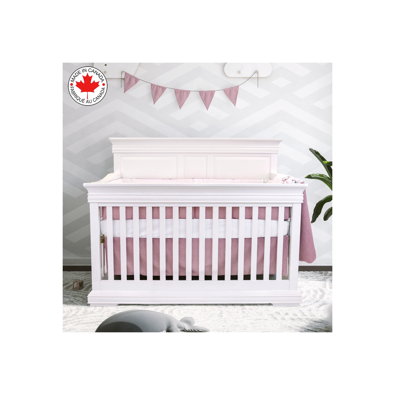 Bebelelo - 5 pieces bedding for baby - grey and white with a Sheep pattern