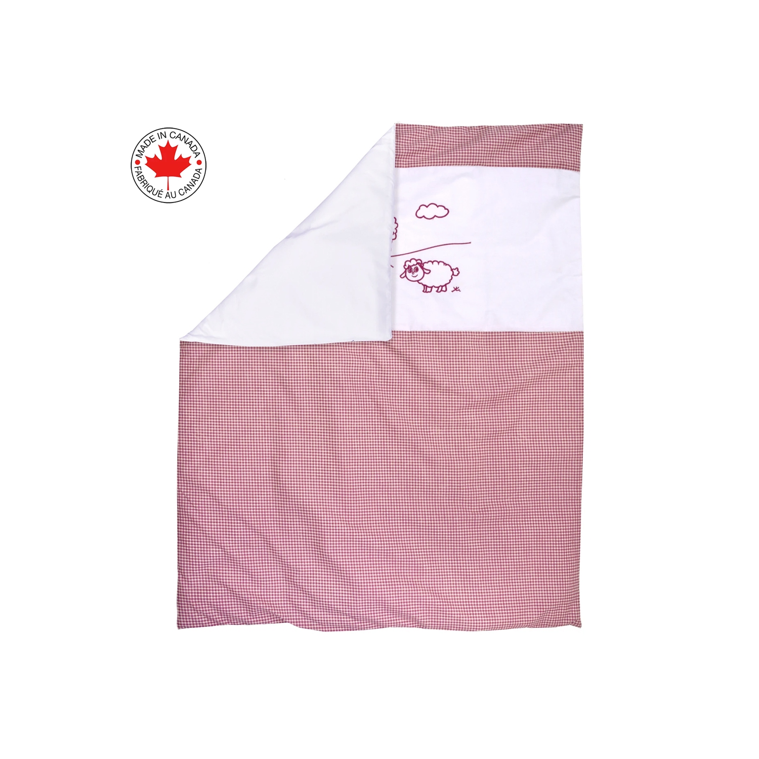 Bebelelo - 5 pieces bedding for baby - grey and white with a Sheep pattern