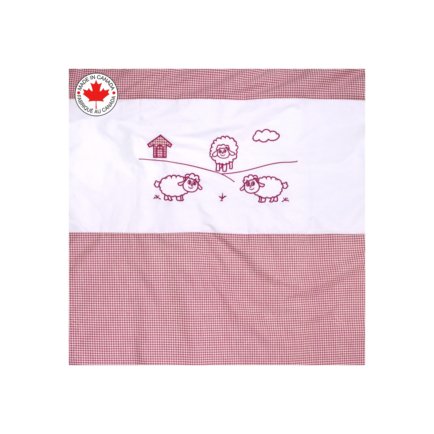 Bebelelo - 5 pieces bedding for baby - grey and white with a Sheep pattern