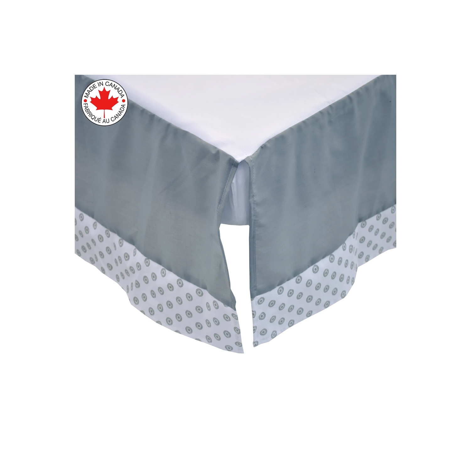 Bebelelo – Literie 5 morceaux pour bébé gris et blanc avec un motif de moutons