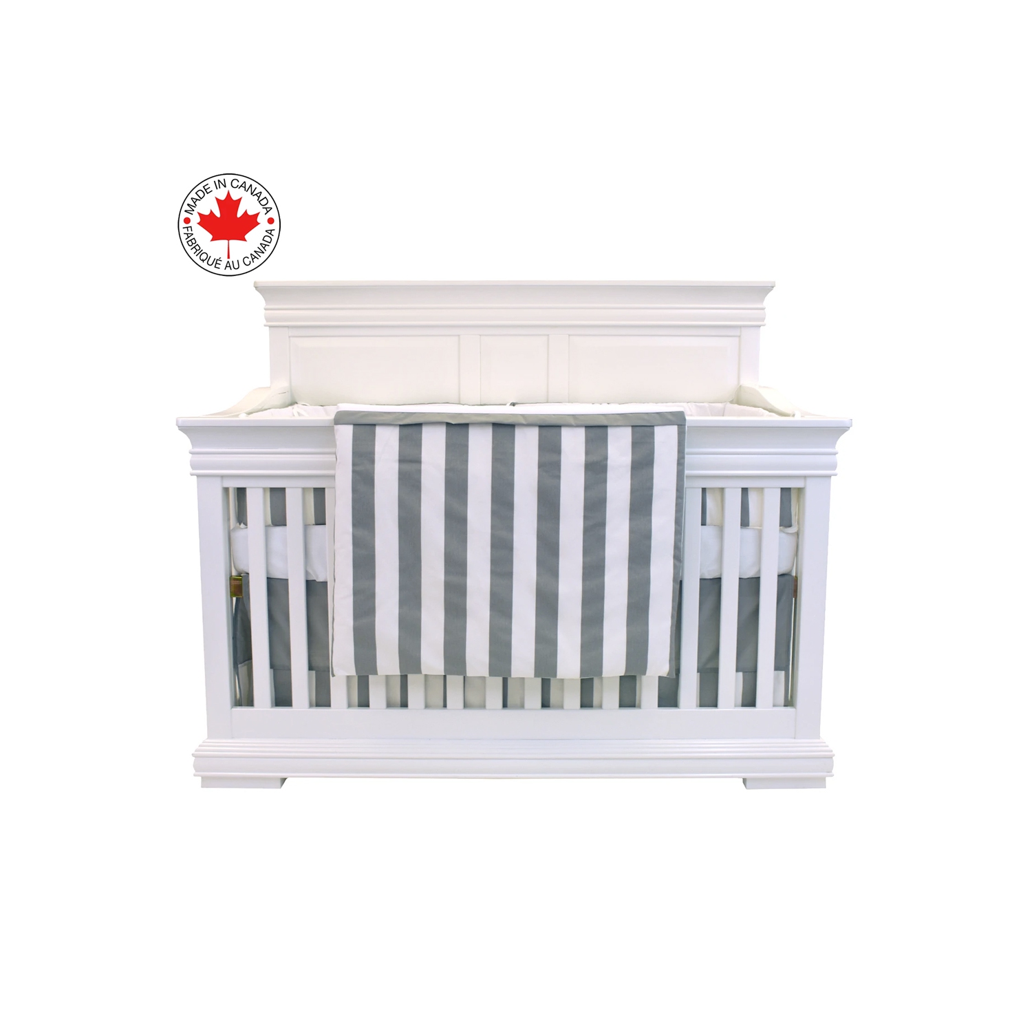 Belelo - 5 pièces de literie pour bébé - gris et blanc avec un motif de mouton