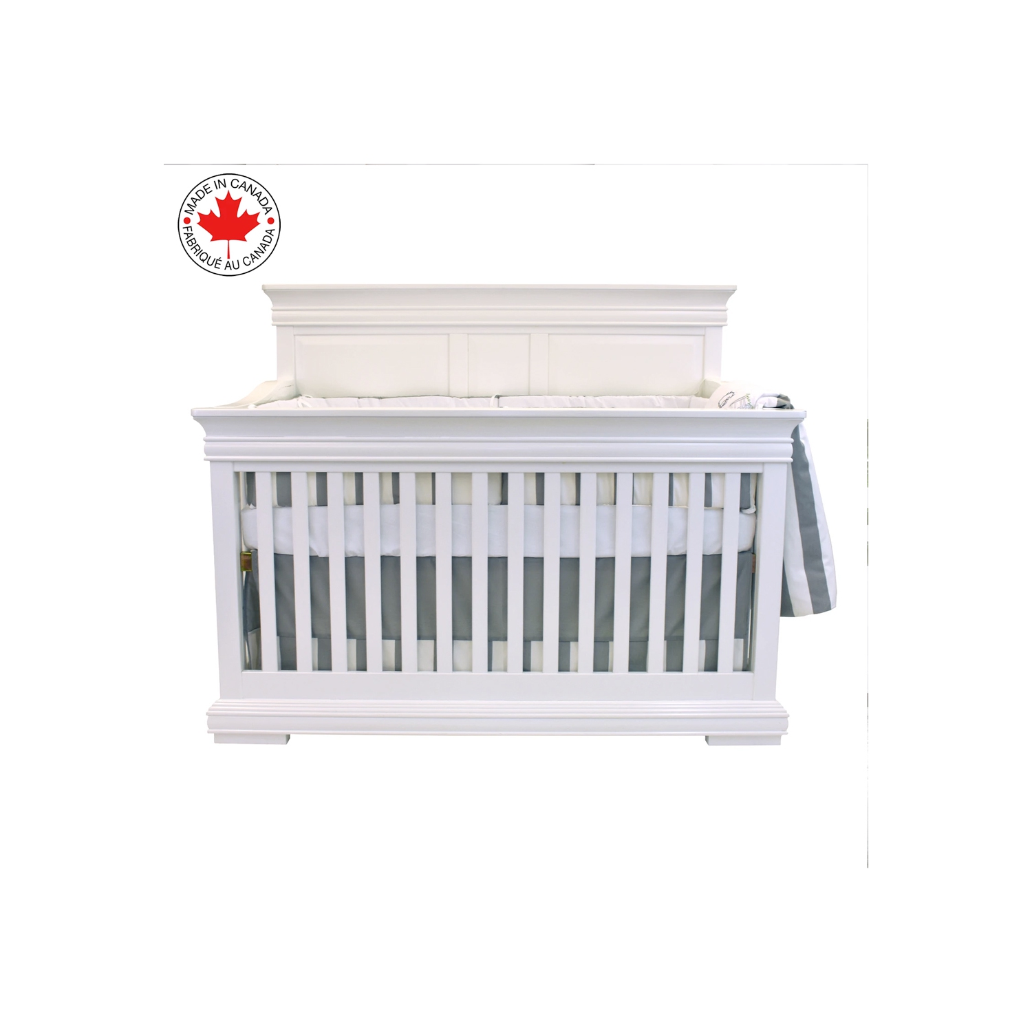 Belelo - 5 pièces de literie pour bébé - gris et blanc avec un motif de mouton