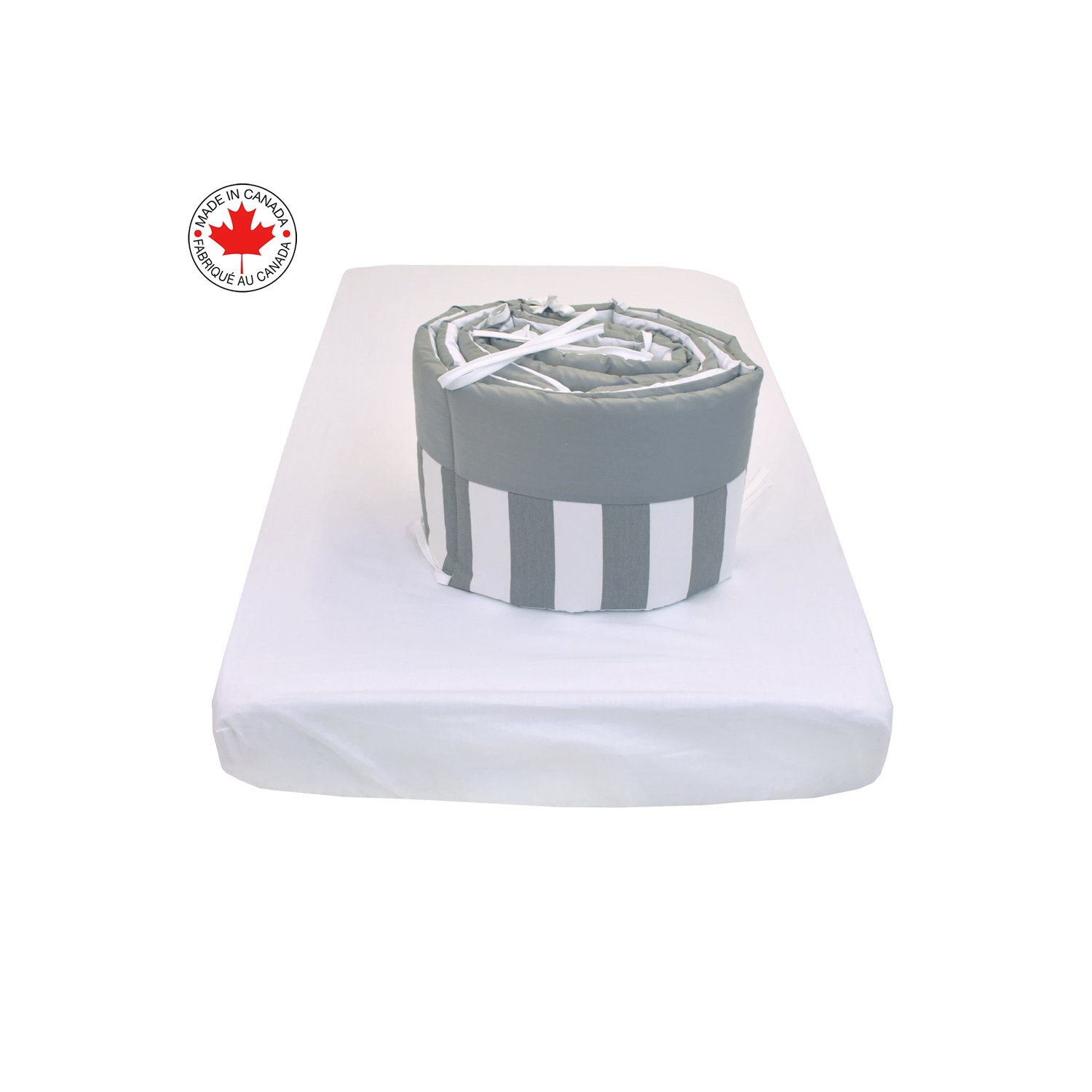 Belelo - 5 pièces de literie pour bébé - gris et blanc avec un motif de mouton