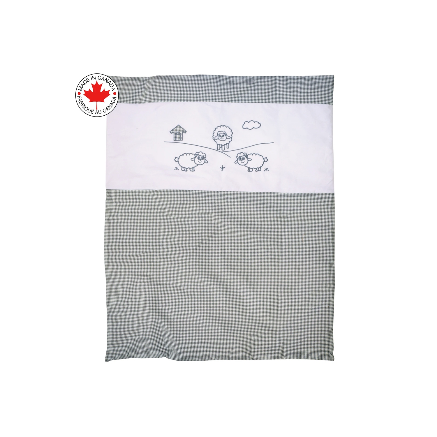 Bebelelo - 5 pieces bedding for baby - grey and white with a Sheep pattern