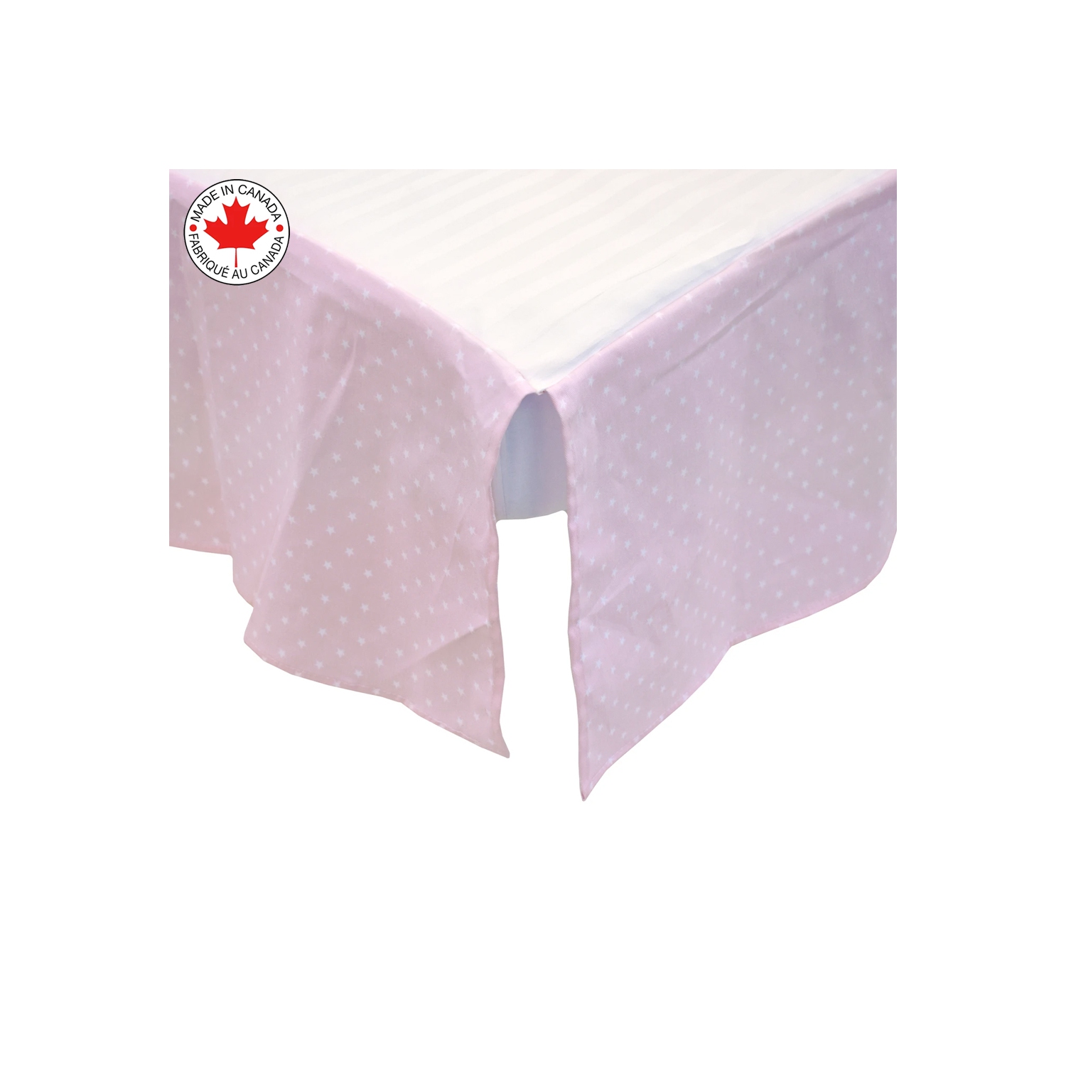 Bebelelo - 5 pieces bedding for baby - pink and white with a Sleeping Dog pattern