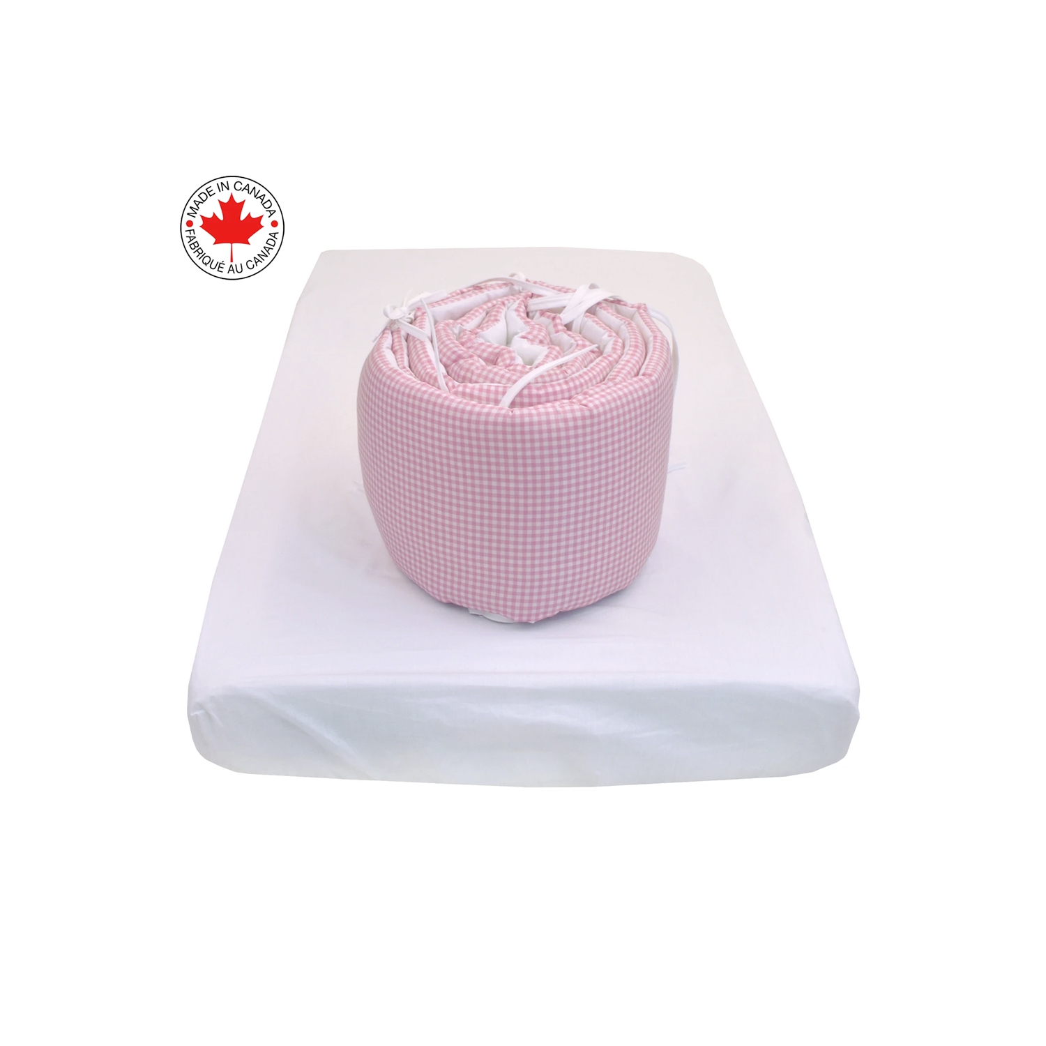 Bebelelo - 5 pieces bedding for baby - pink and white with a Sheep pattern