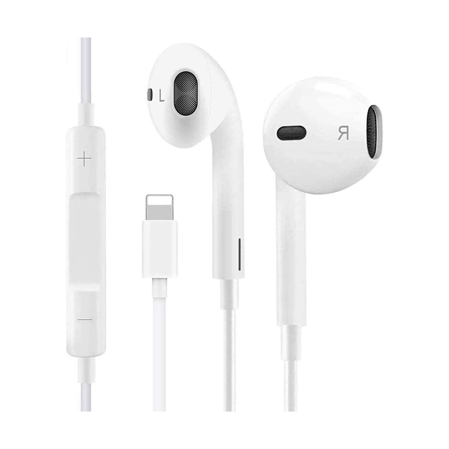 (CABLESHARK) Apple iPhone COMPATIBLE Headphones Earphones Earbuds with Volume Buttons & Mic for iPhone 7 8 Plus X 11 12 13 Pro Max (FREE SHIPPING)