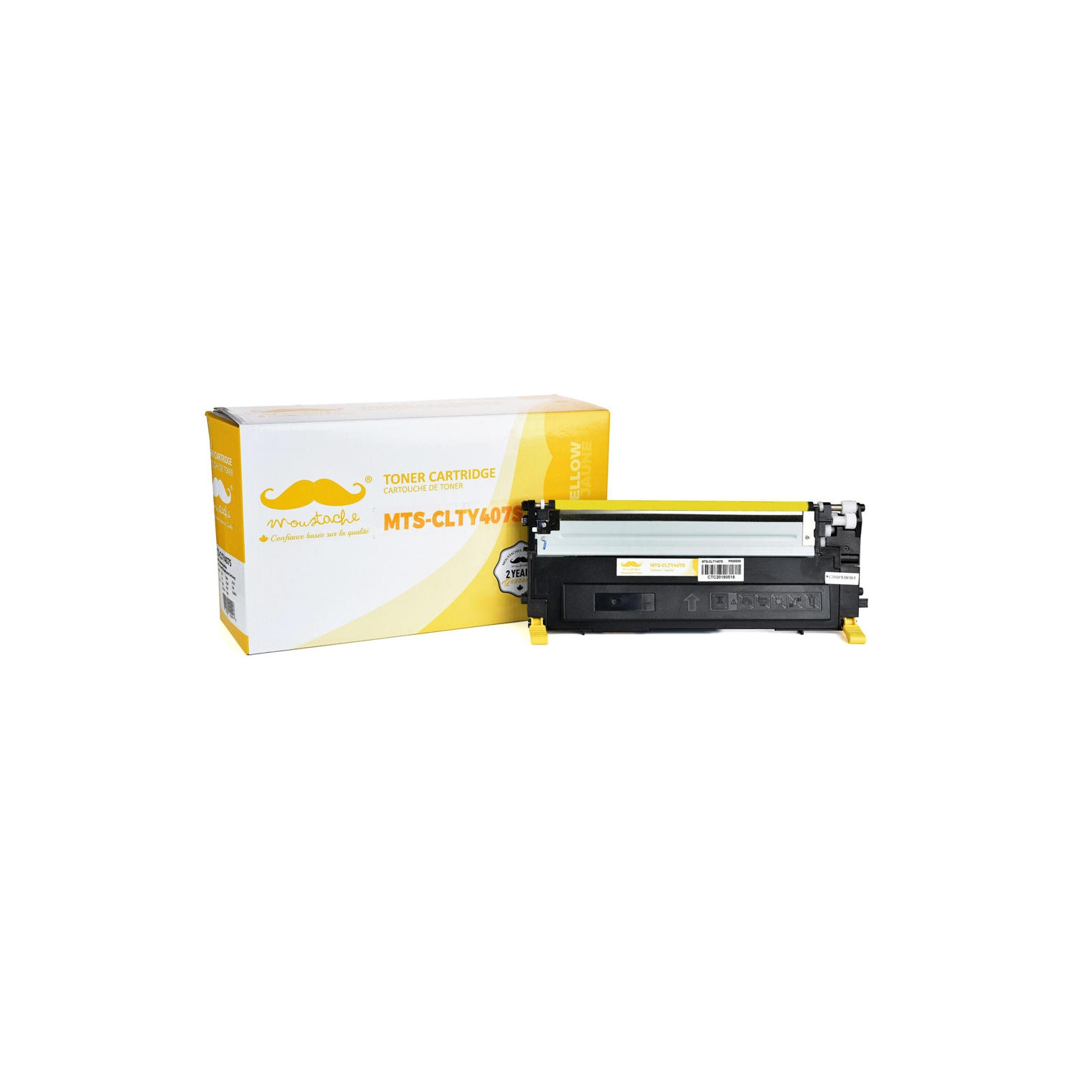 Samsung – Cartouche de toner jaune compatible CLT-y Y407S, Moustache®