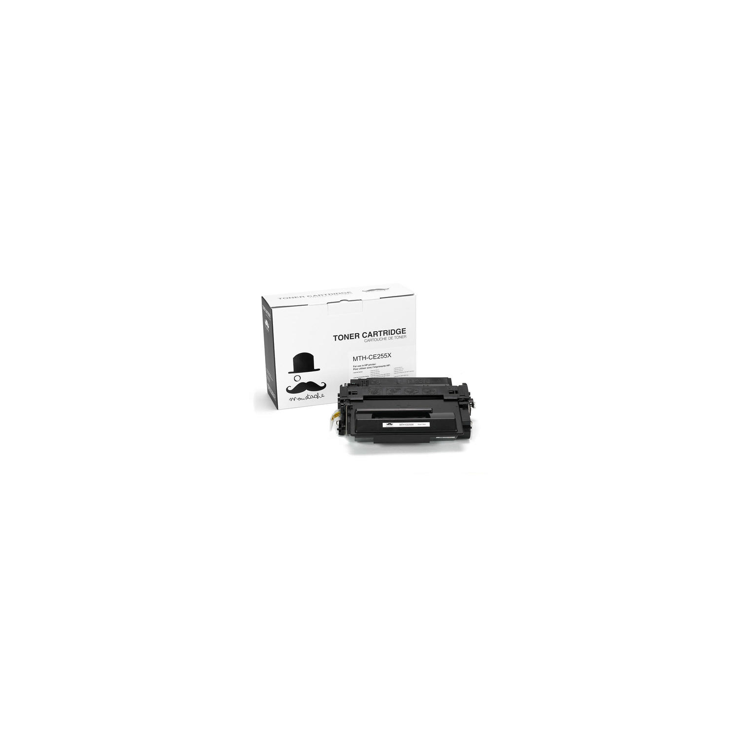 Compatible HP 55X CE255X Black Toner Cartridge High Yield - Moustache®