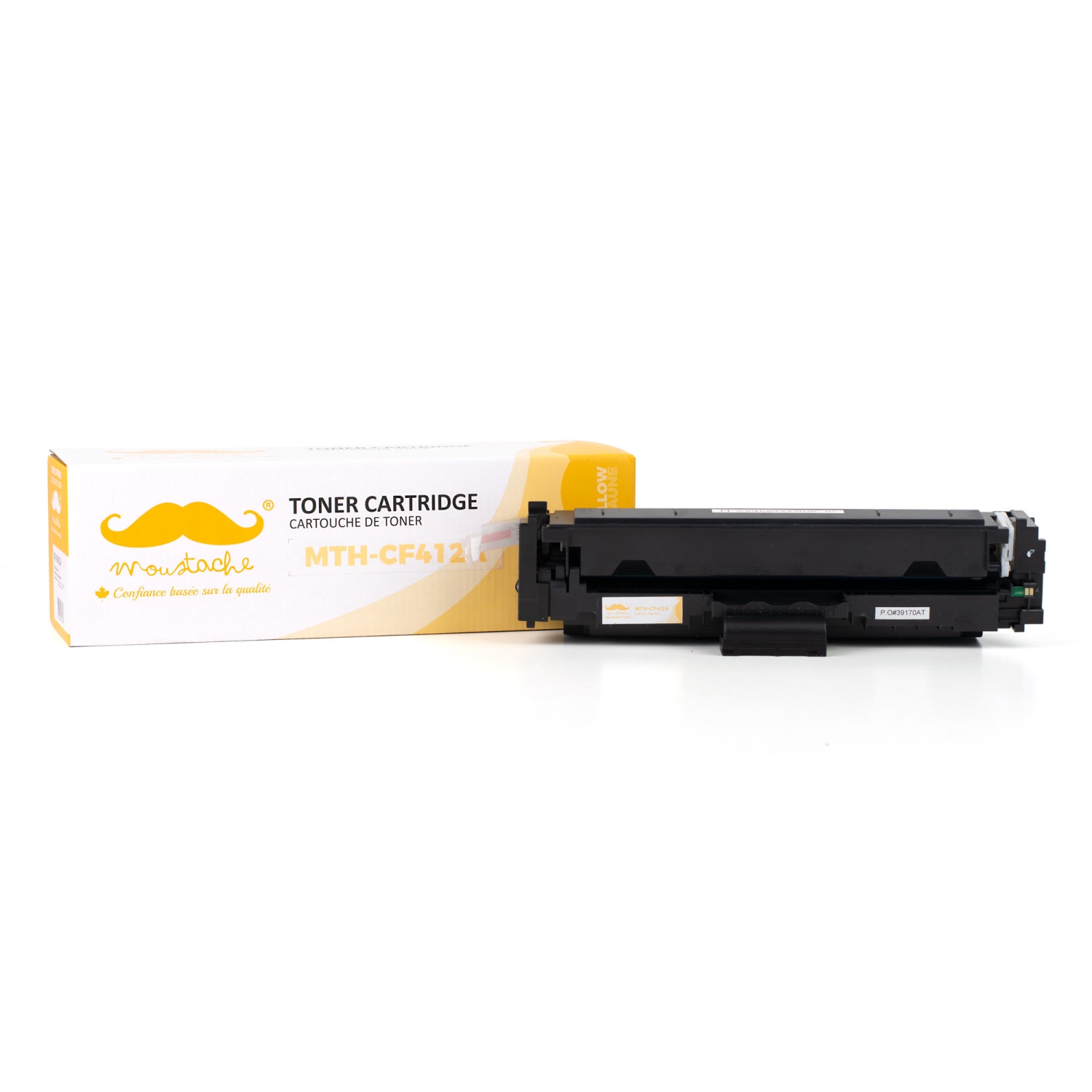 Compatible HP 410A CF412A Yellow Toner Cartridge - Moustache®