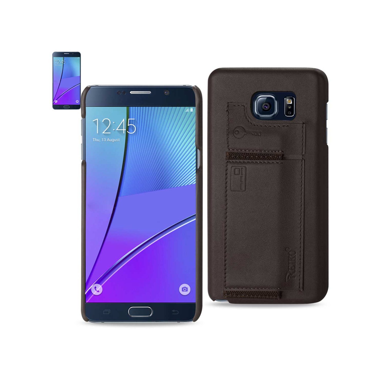 Reiko Samsung Galaxy Note 5 Rfid Genuine Leather Case Protection And Key Holder