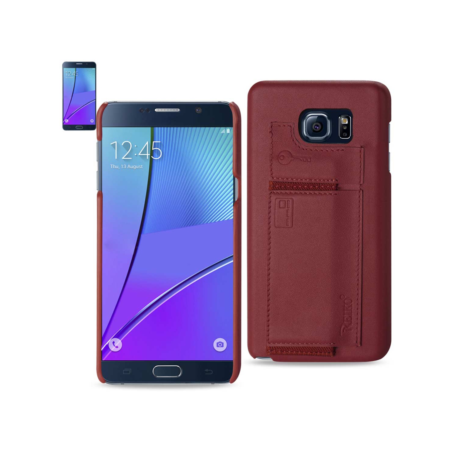 Reiko Samsung Galaxy Note 5 Rfid Genuine Leather Case Protection And Key Holder