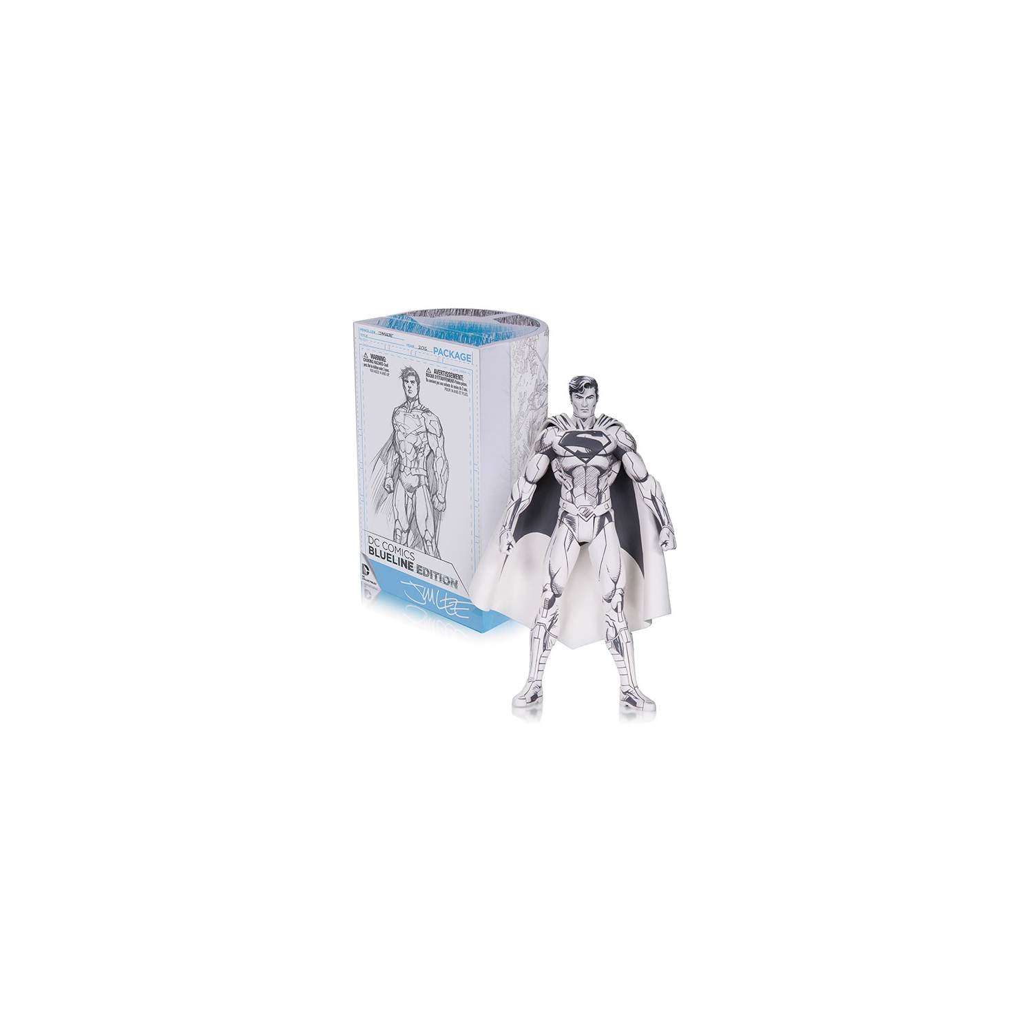 DC Comics Blueline 6 Inch Action Figure - Superman Pencil Sketch