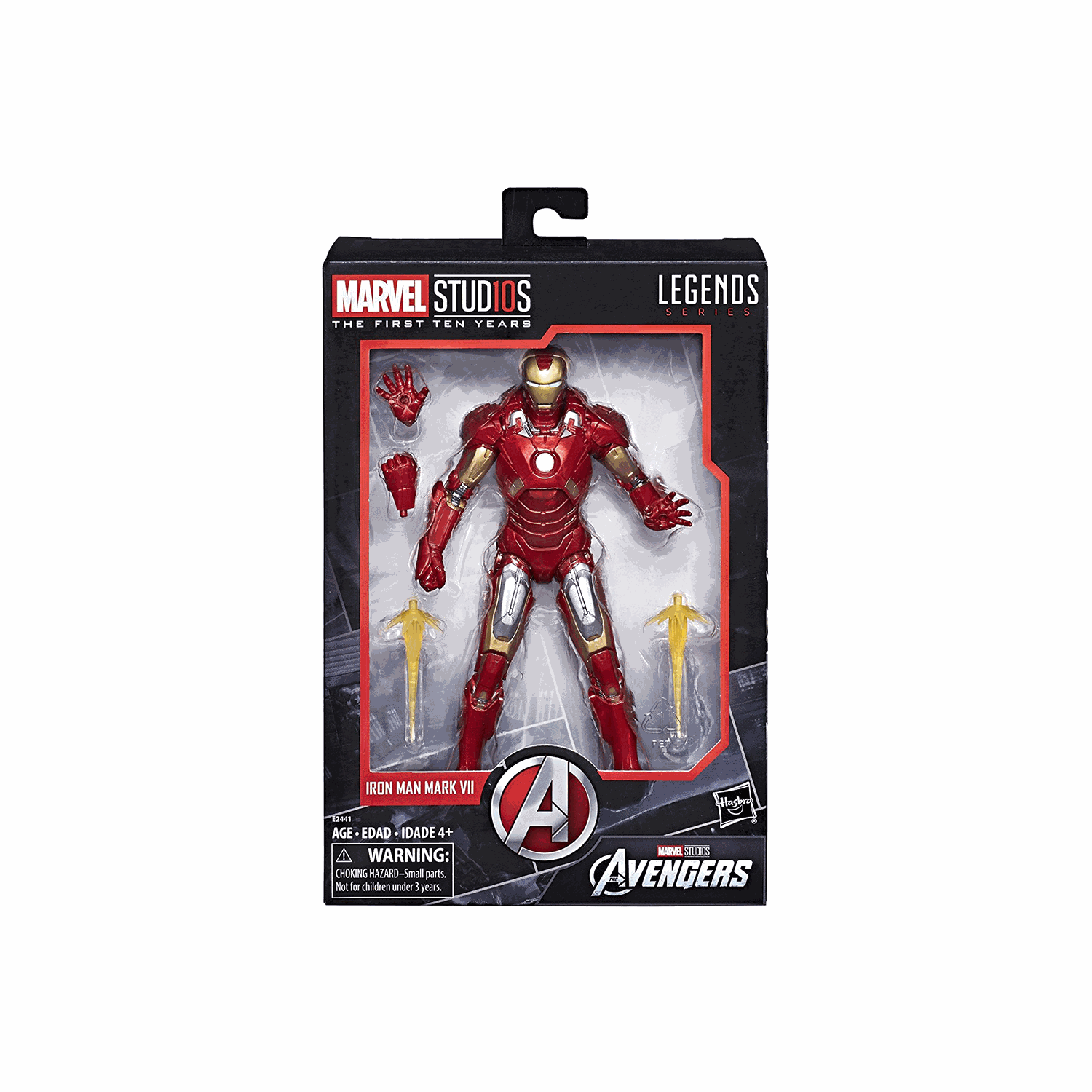 Marvel Legends Studios 6 Inch Action Figure 10th Anniversary Series - Iron Man Mark VII #2 (Non Mint Packaging)