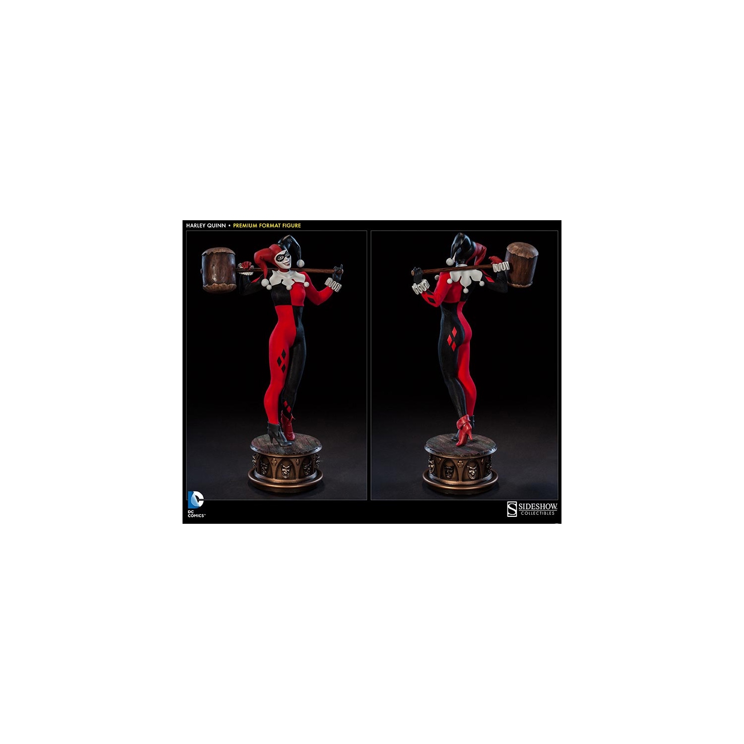 DC Collectible 24 Inch Statue Figure Premium Format - Harley Quinn Sideshow