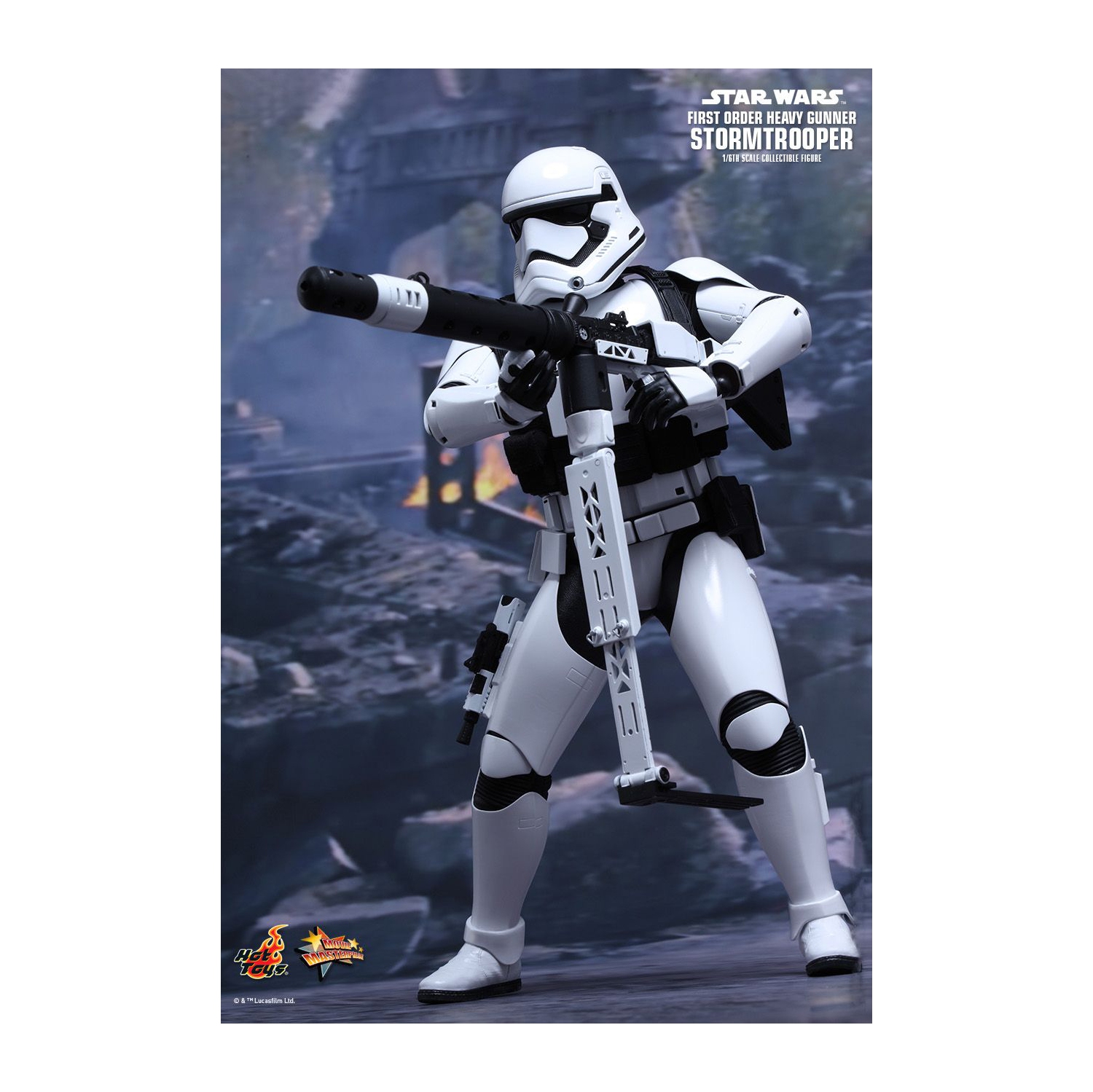 Star Wars The Force Awakens 12 Inch Action Figure MMS 1/6 Scale Series - First Order Heavy Gunner Stormtrooper Hot Toys